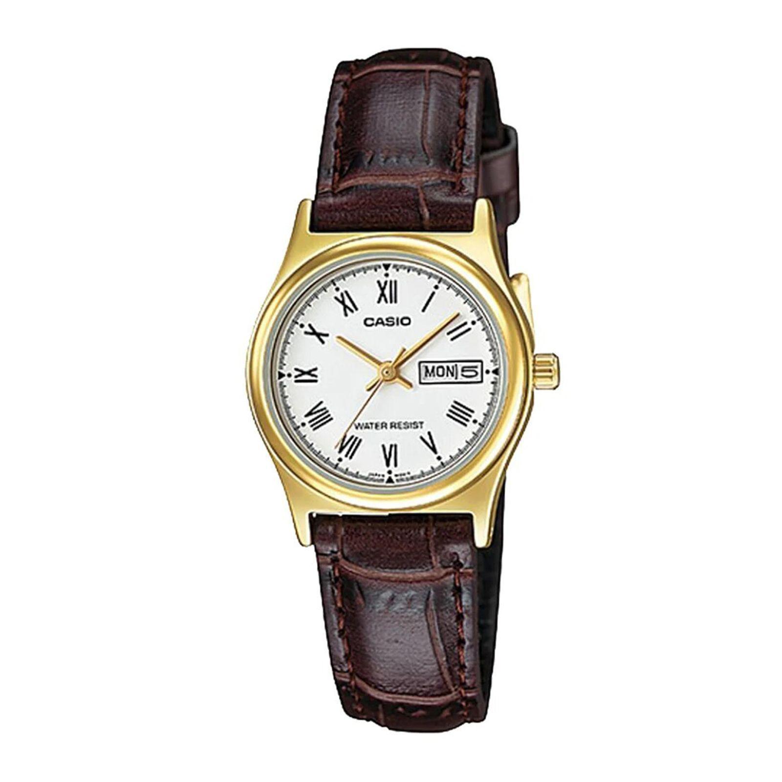 Reloj Casio LTP-V006GL-7B LTPV006GL7B Mujer Análogo Cuero Clásico-0