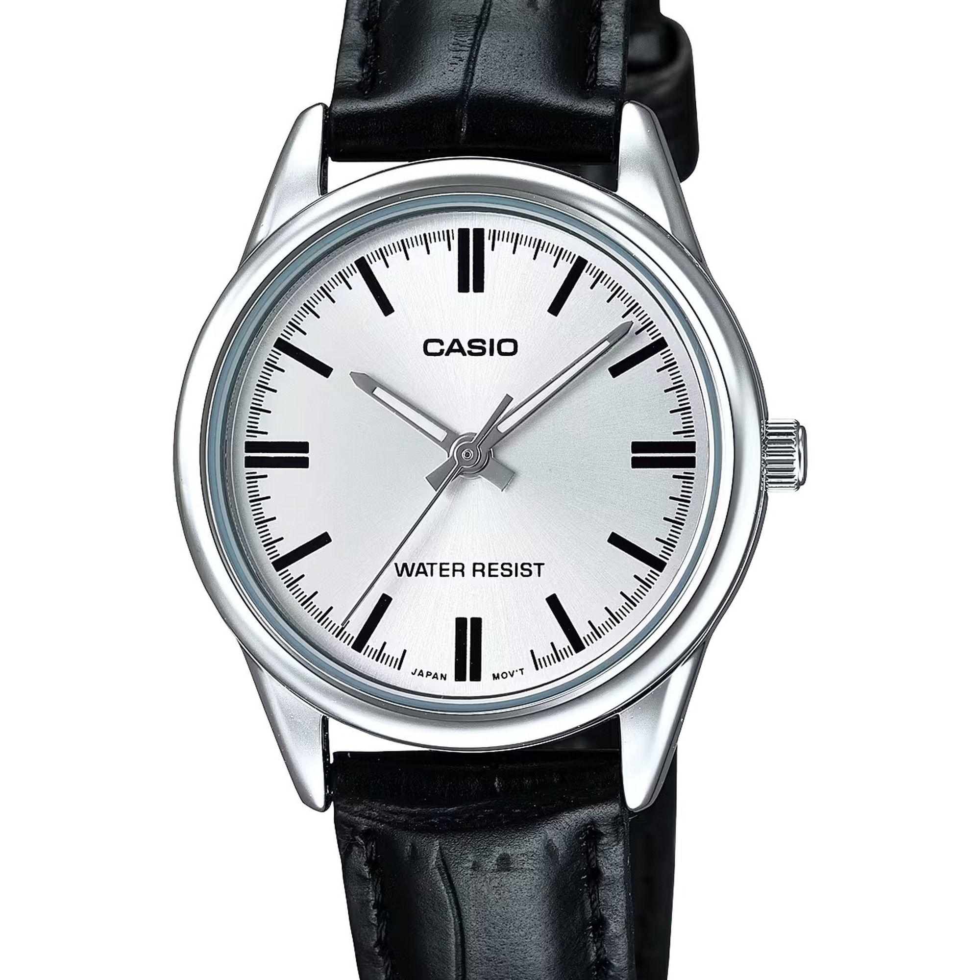 Reloj Casio LTP-V005L-7A LTPV005L7A Mujer Análogo Cuero Clásico-1