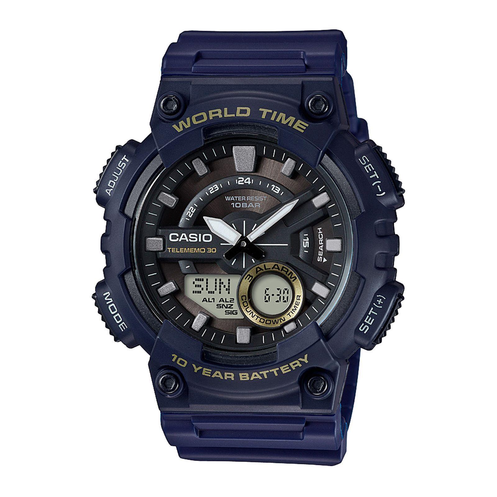 Reloj Casio AEQ-110W-2AV AEQ110W2AV Hombre Análogo Digital Resina Deportivo-0