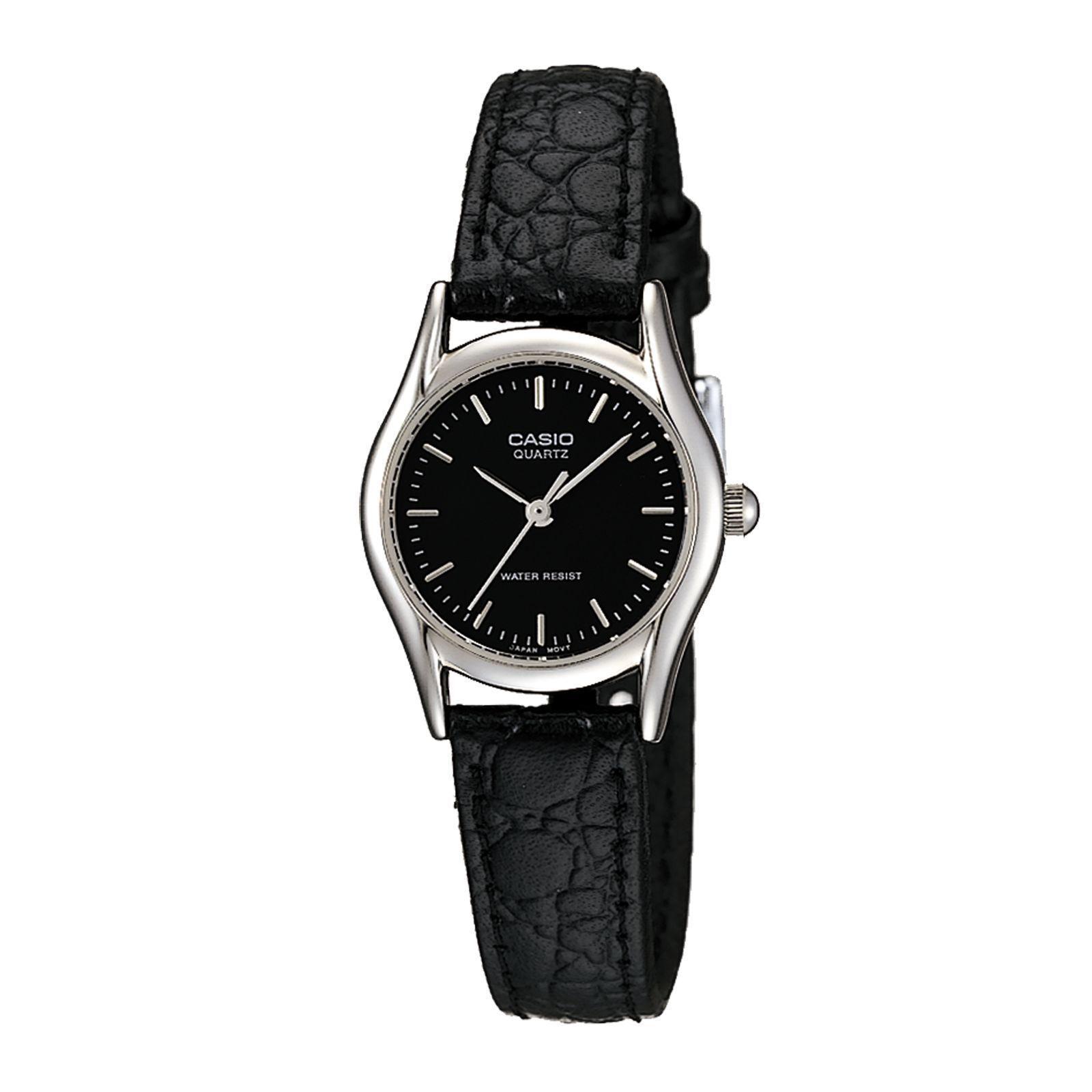 Reloj Casio LTP-1094E-1A LTP1094E1A Mujer Análogo Cuero-0
