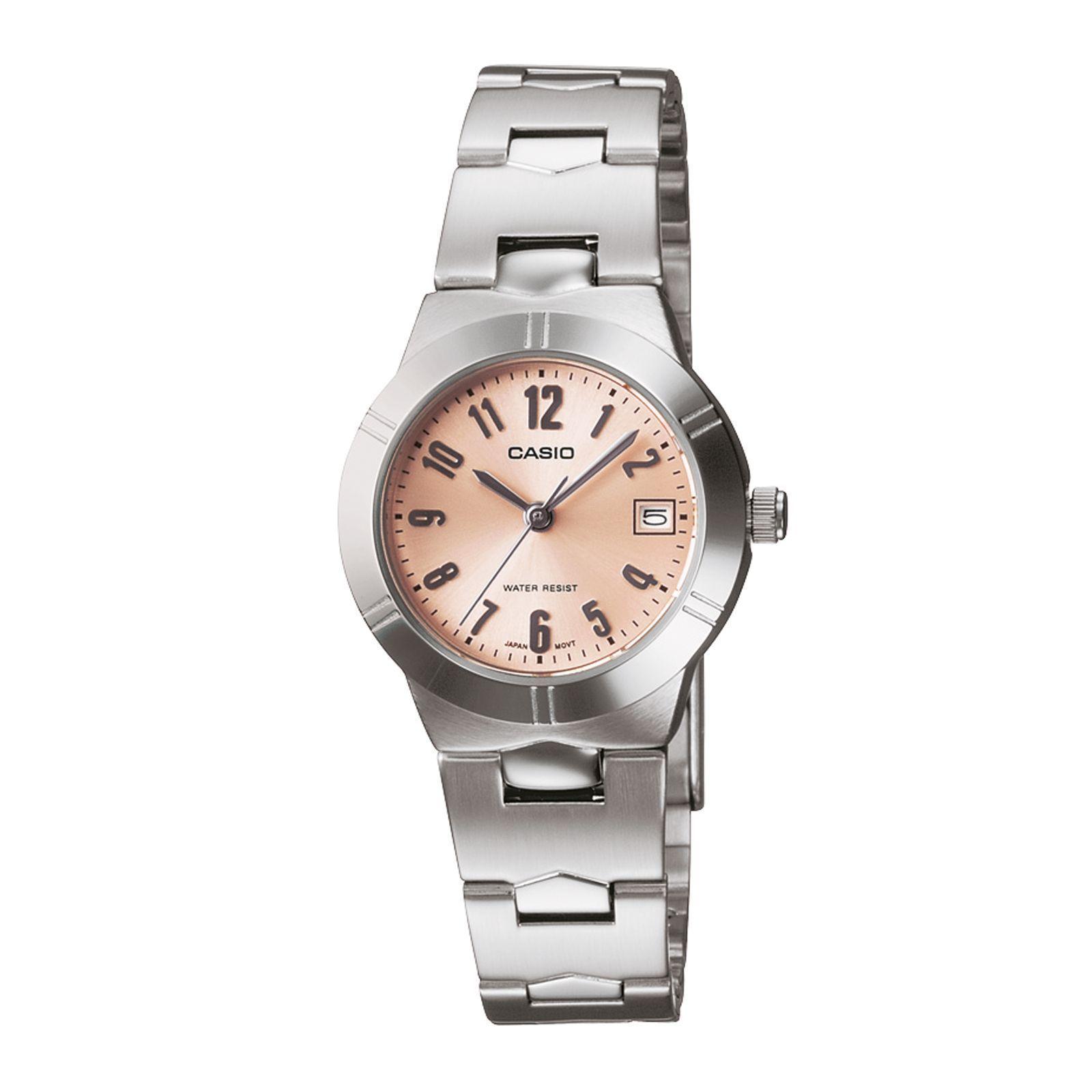 Reloj Casio LTP-1241D-4A3 LTP1241D4A3 Mujer Análogo Acero Clásico-0