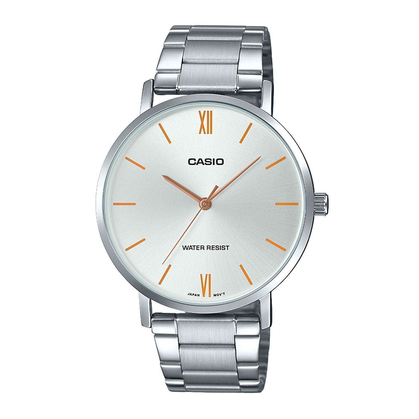 Reloj Casio MTP-VT01D-7B MTPVT01D7B Hombre Análogo Acero-0