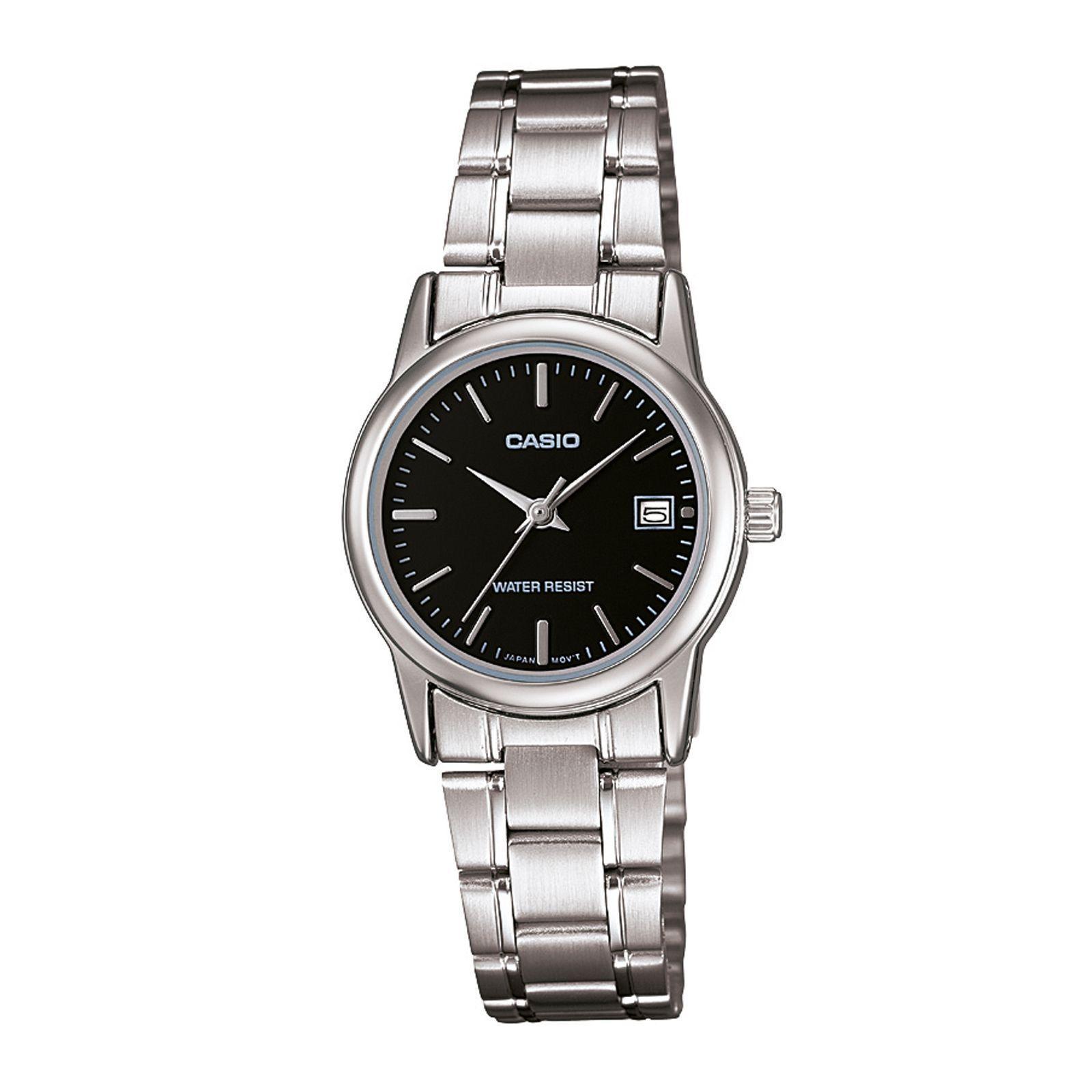 Reloj Casio LTP-V002D-1A LTPV002D1A Mujer Análogo Acero-0