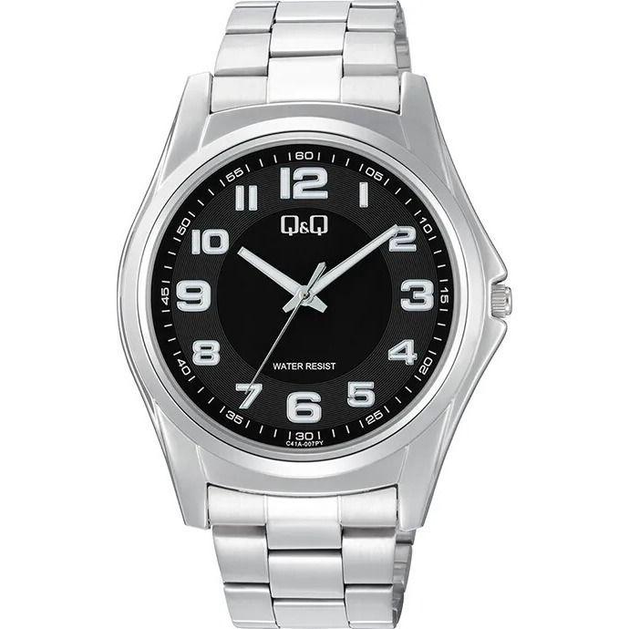 Reloj Q&Q C41A-007PY C41A007PY Hombre Análogo Acero-0
