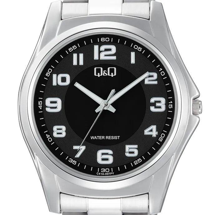 Reloj Q&Q C41A-007PY C41A007PY Hombre Análogo Acero-1