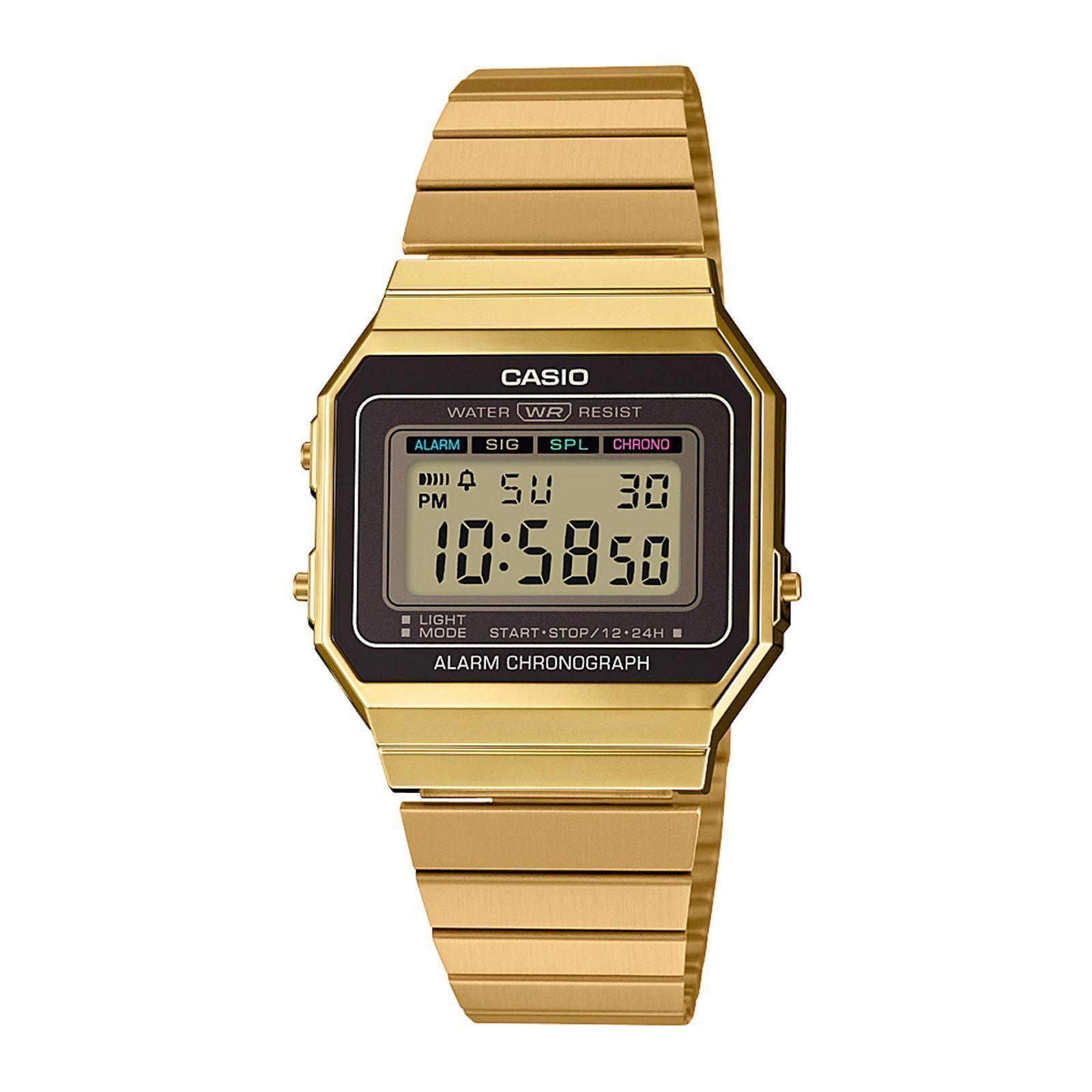 Reloj Casio A700WG-9A A700WG9A Vintage Unisex Digital Acero-0