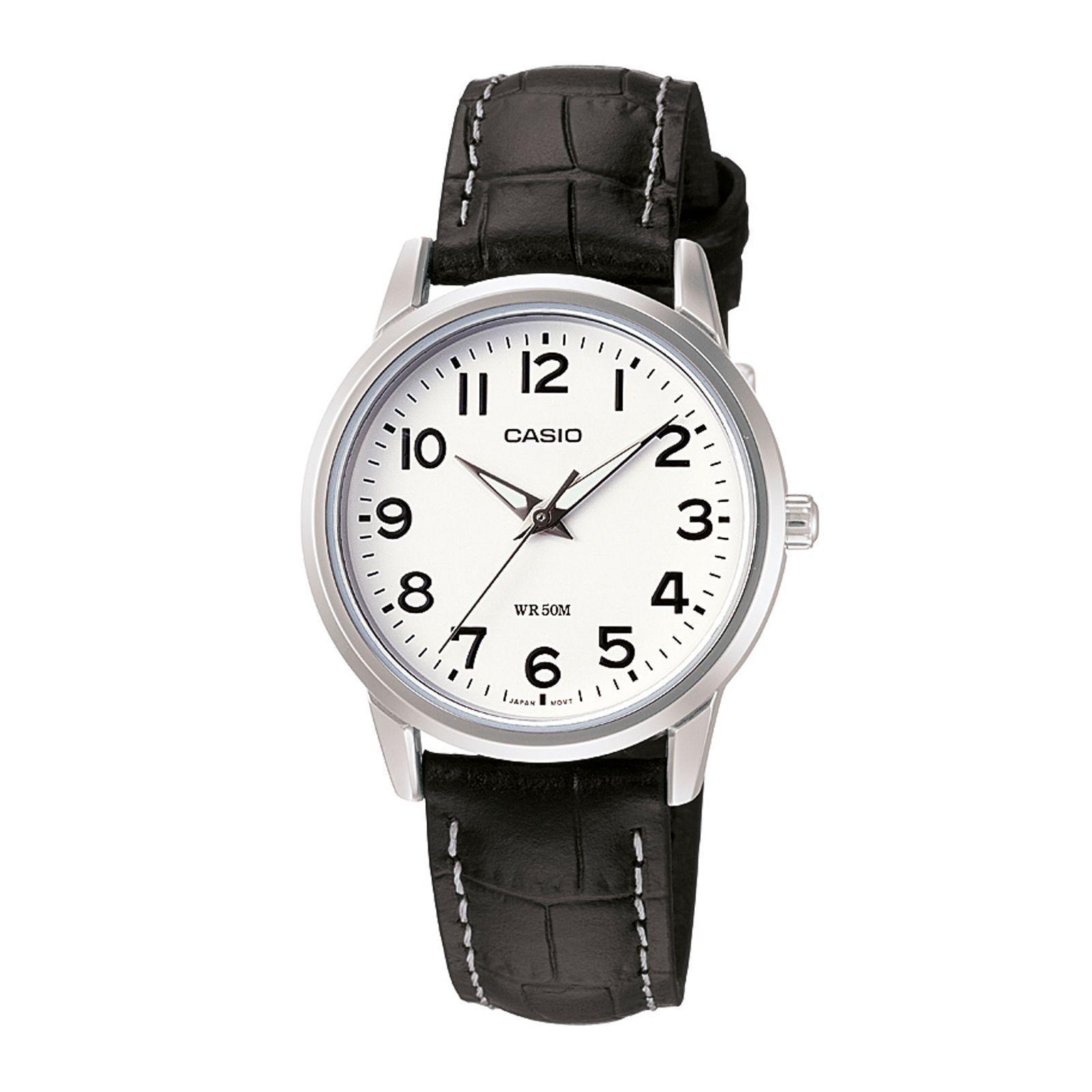 Reloj Casio LTP-1303L-7B LTP1303L7B Mujer Análogo Cuero Casual-0