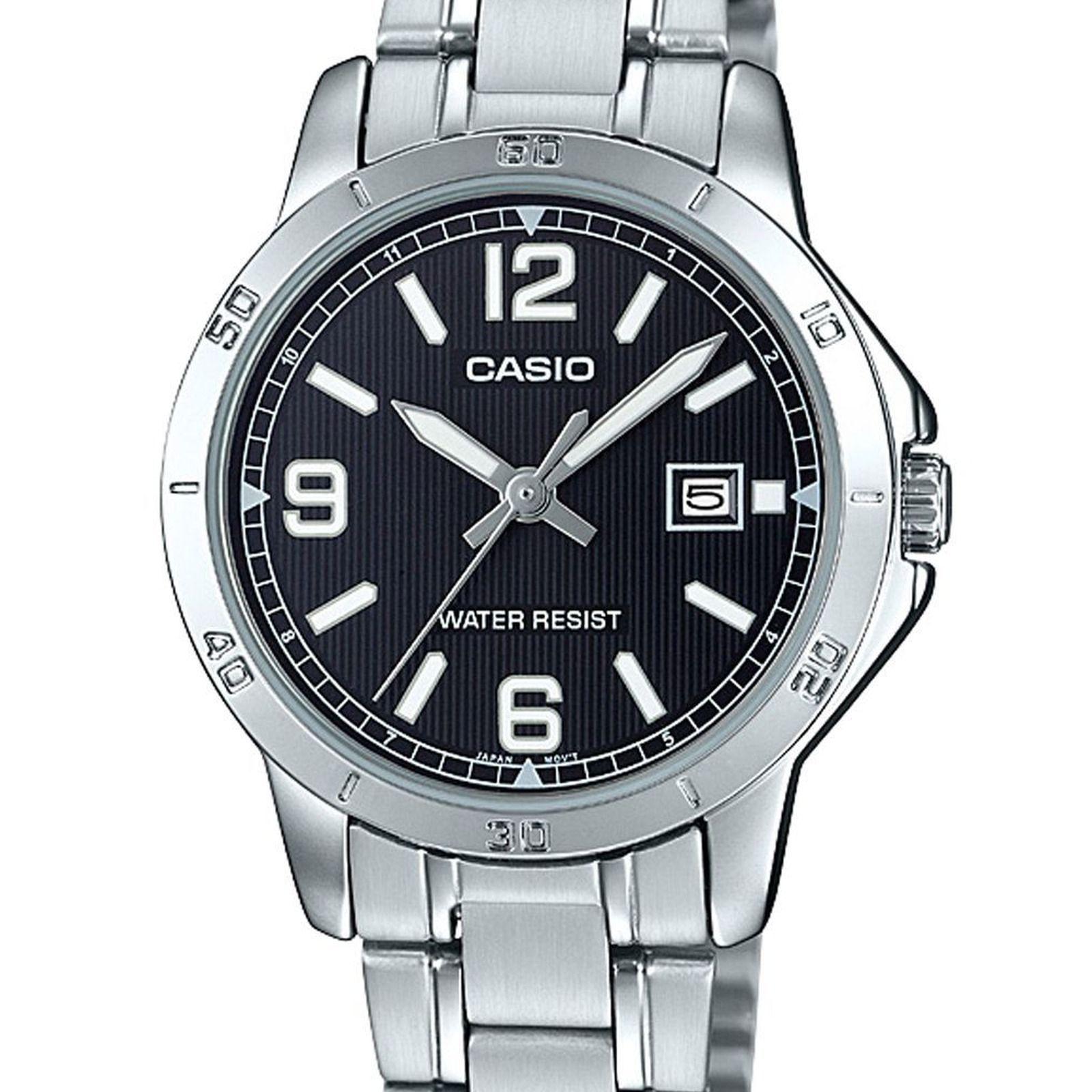Reloj Casio LTP-V004D-1B2 LTPV004D1B2 Mujer Análogo Acero Clásico-1