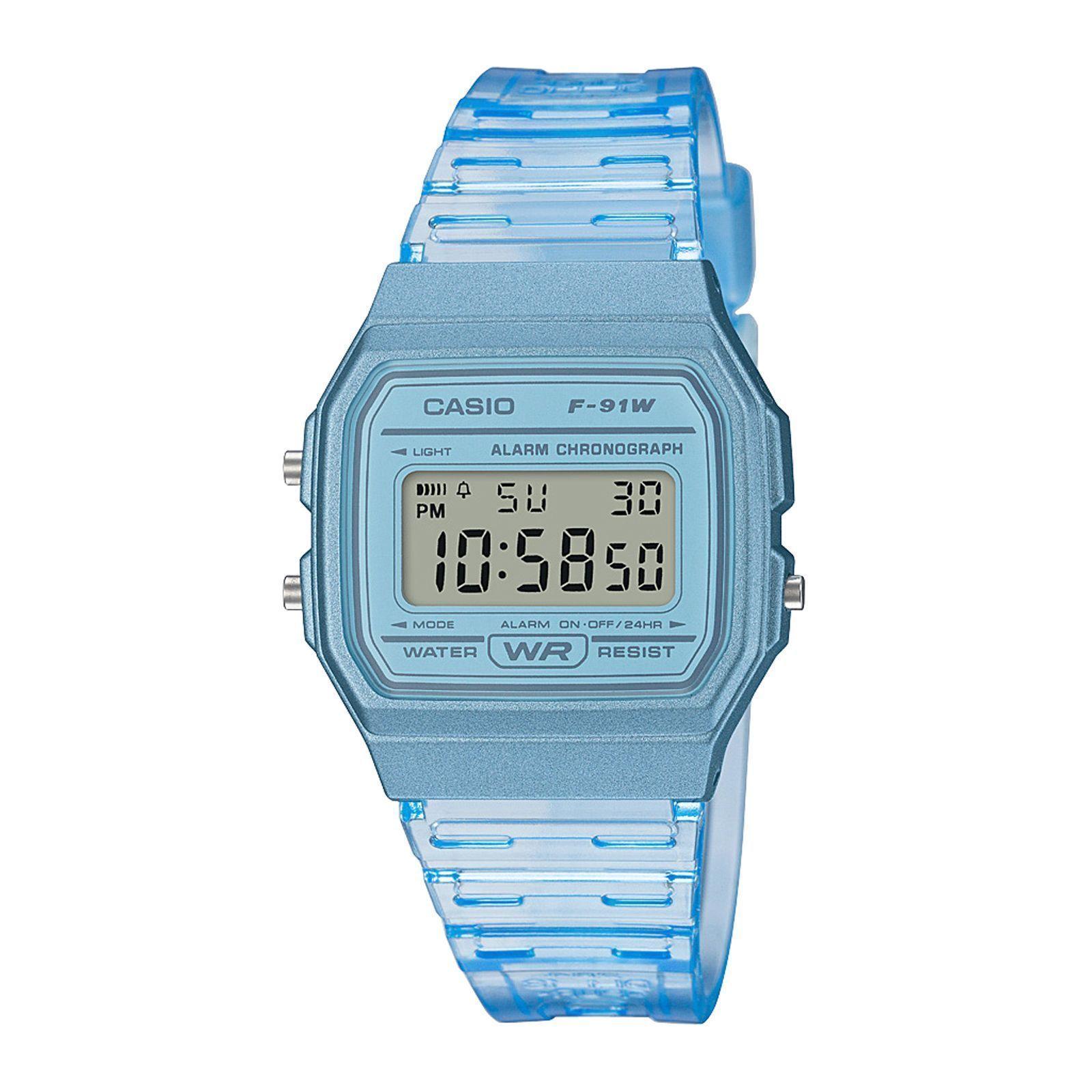 Reloj Casio F-91WS-2D F91WS2D Vintage Unisex Digital Resina-0