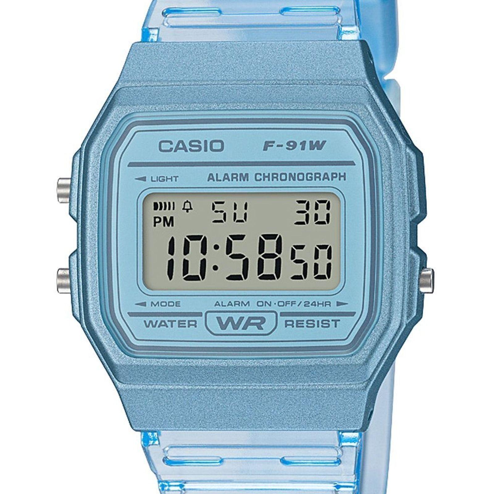 Reloj Casio F-91WS-2D F91WS2D Vintage Unisex Digital Resina-1