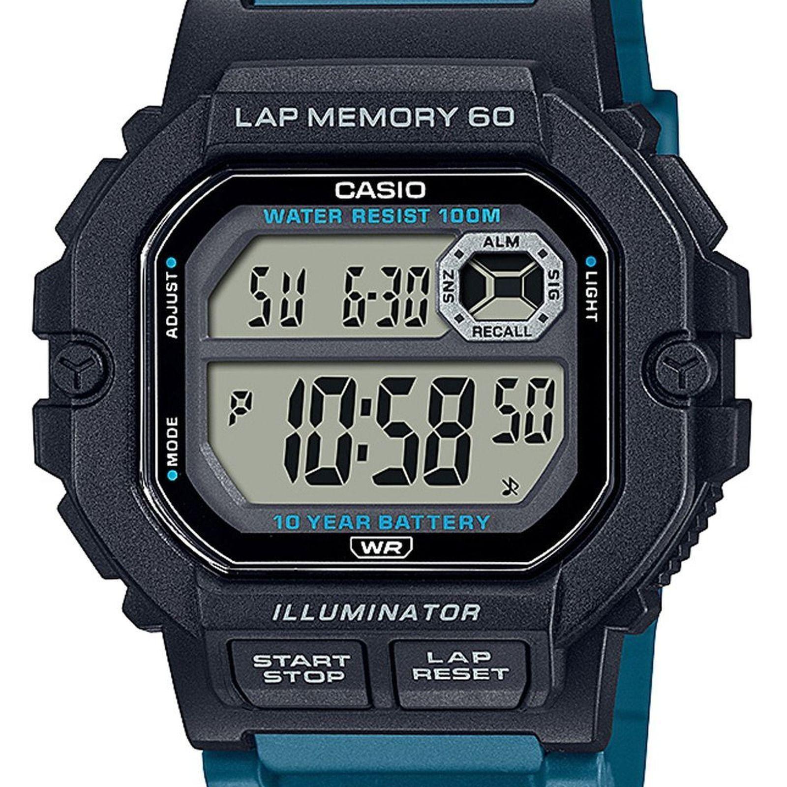 Reloj Casio WS-1400H-3A WS1400H3A Hombre Digital Resina Deportivo-1