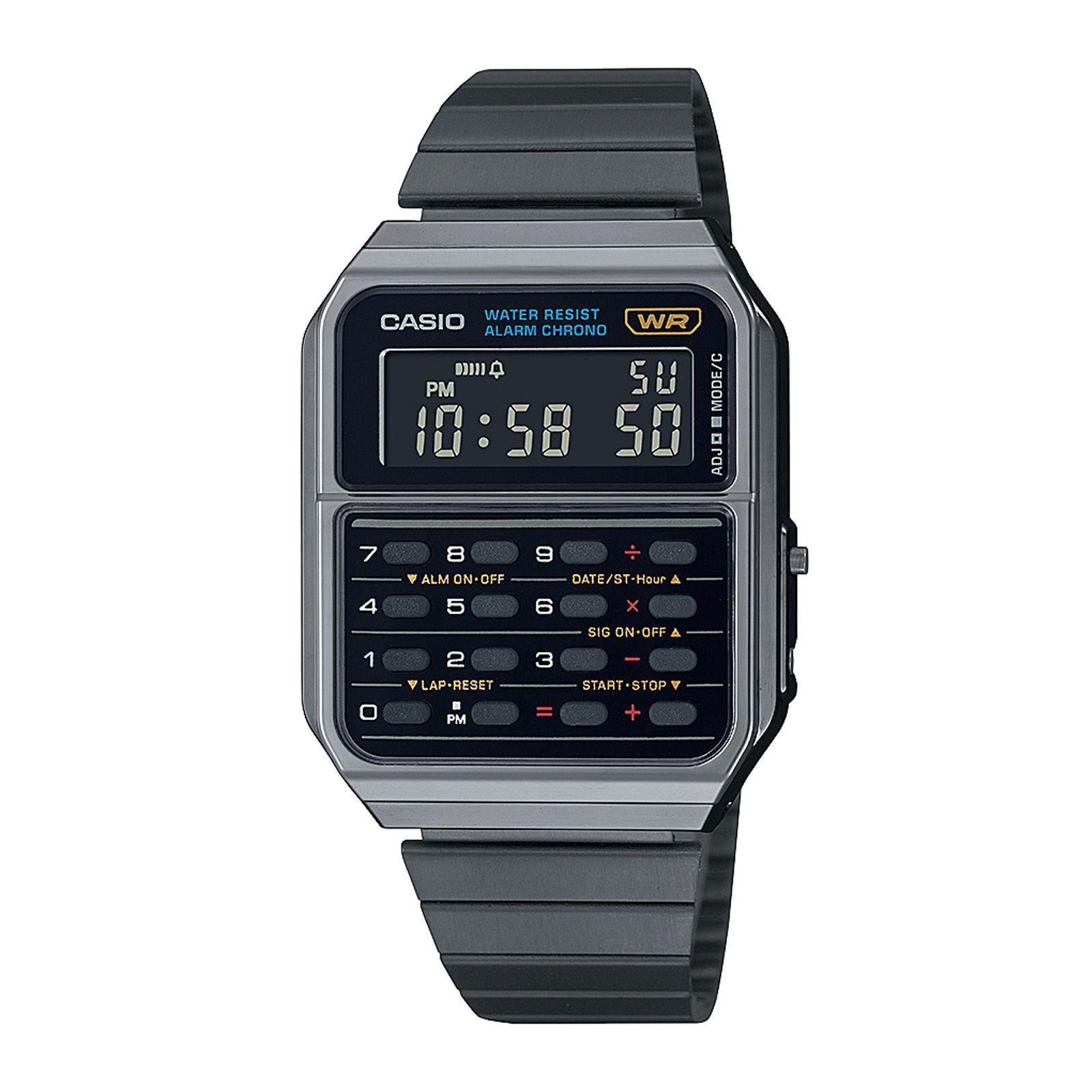 Reloj Casio CA-500WEGG-1B CA500WEGG1B Vintage Unisex Digital Acero-0