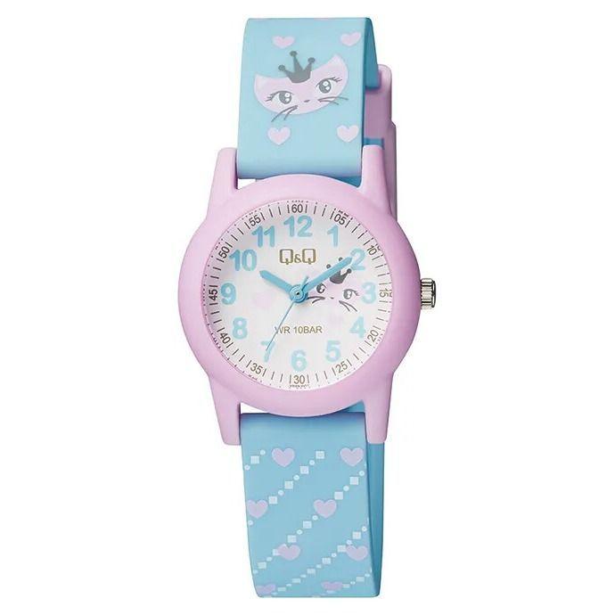 Reloj Q&Q VR99J007 Niña Análogo Resina-0