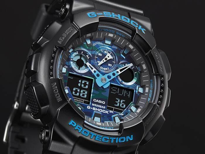 Reloj G-Shock GA-100CB-1A GA100CB1A Hombre Análogo Digital Resina Deportivo-1
