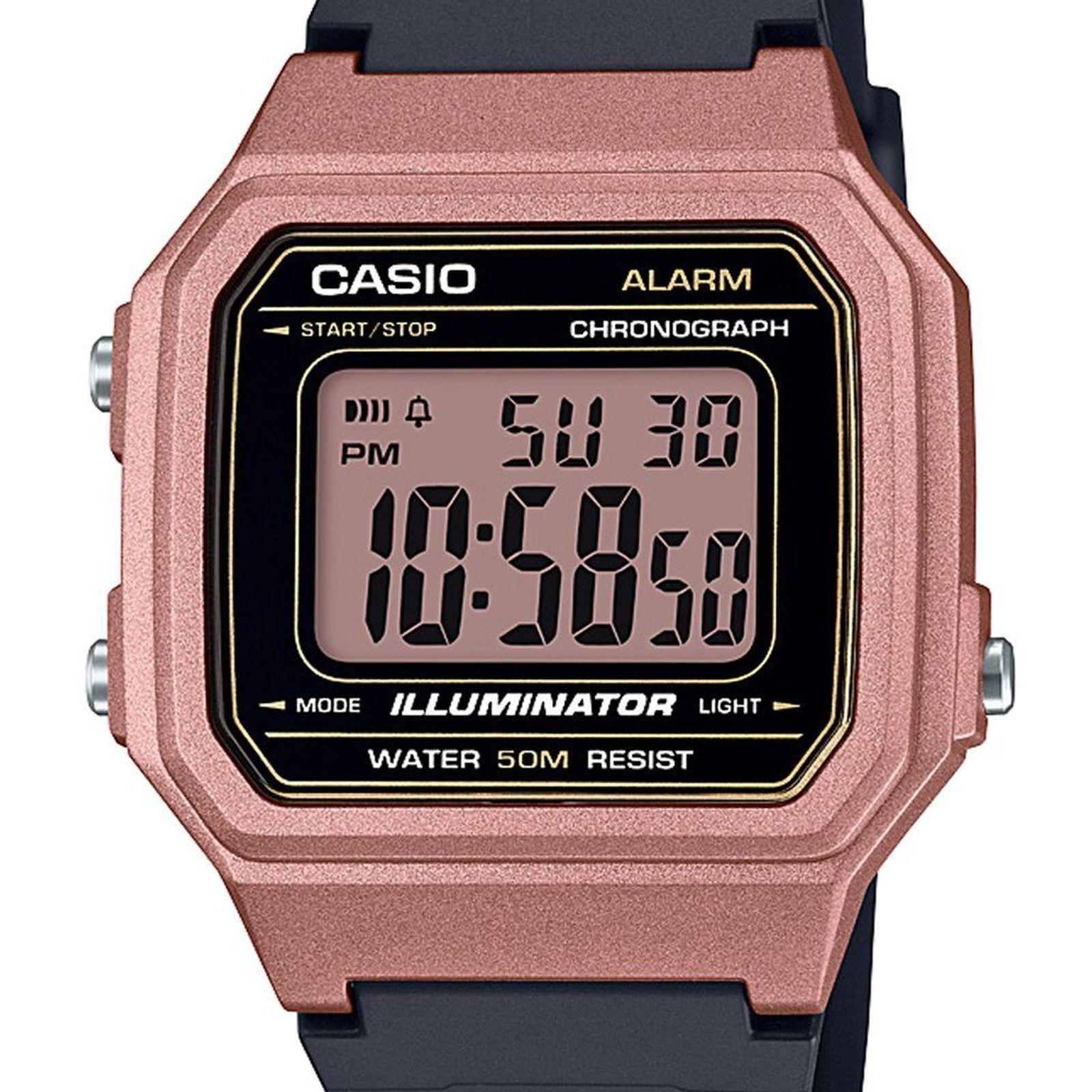 Reloj Casio W-217HM-5A W217HM5A Vintage Hombre Digital Resina Casual-1