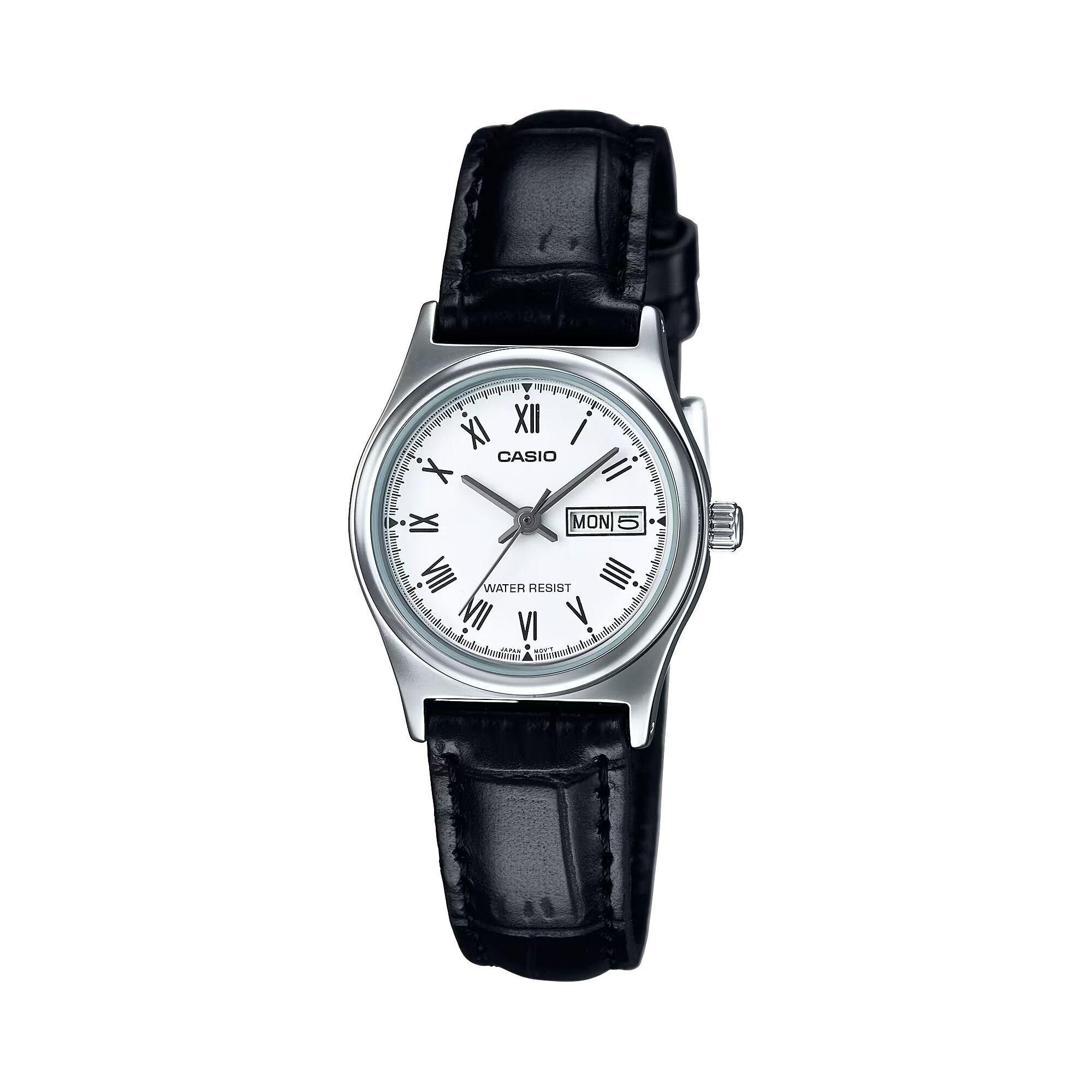 Reloj Casio LTP-V006L-7B LTPV006L7B Mujer Análogo Cuero-0