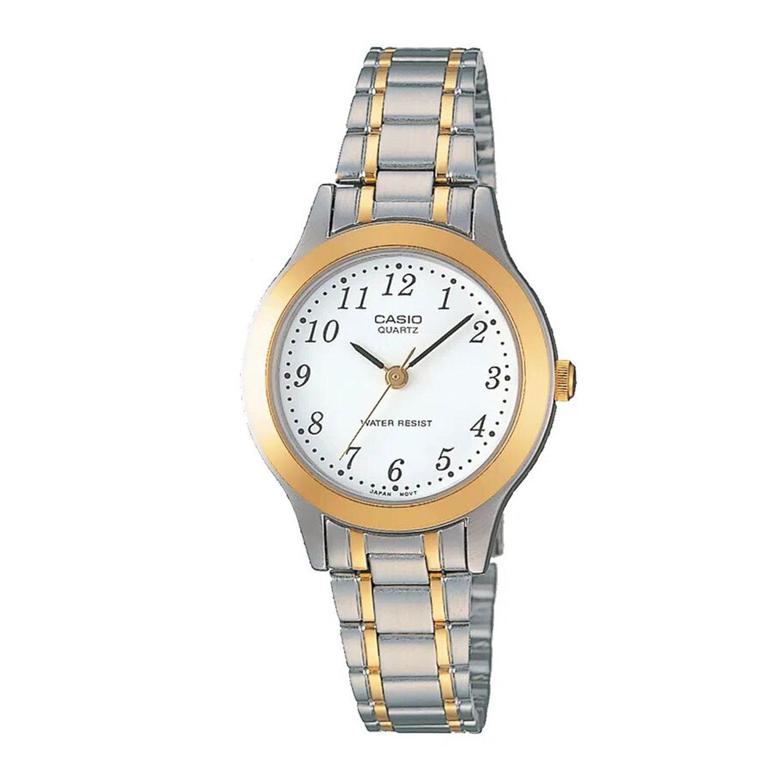 Reloj Casio LTP-1128G-7BH LTP1128G7BH Mujer Análogo Acero Clásico-0