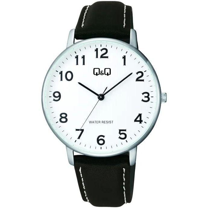 Reloj Q&Q C64A-005PY C64A005PY Hombre Análogo Cuero-0