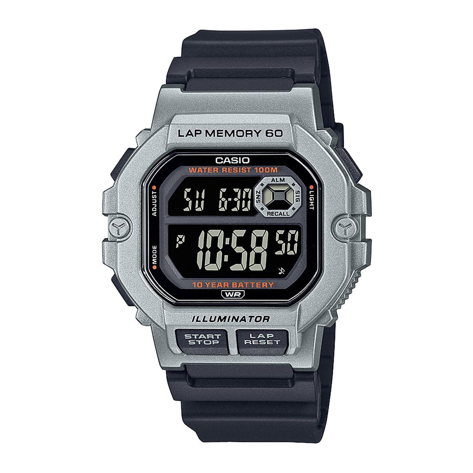 Reloj Casio WS-1400H-1B WS1400H1B Hombre Digital Resina Deportivo-0