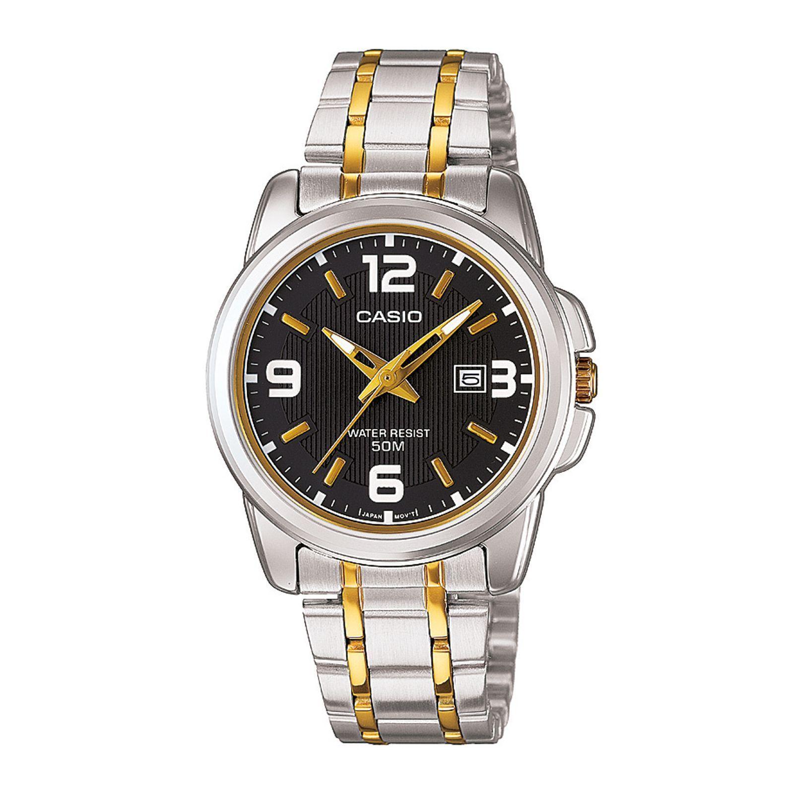 Reloj Casio LTP-1314SG-1A LTP1314SG1A Mujer Análogo Acero Clásico-0