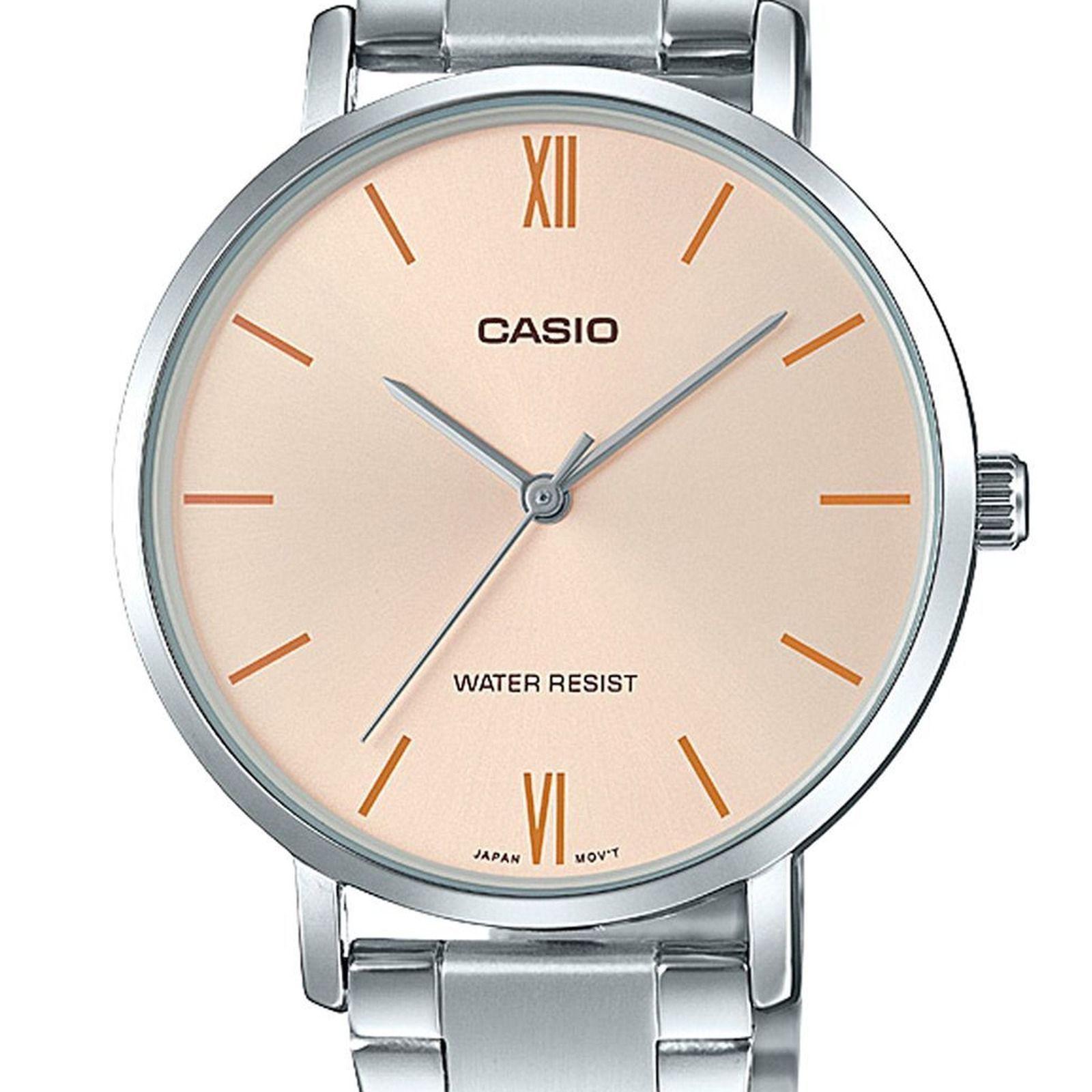 Reloj Casio LTP-VT01D-4B LTPVT01D4B Mujer Análogo Acero Clásico-1