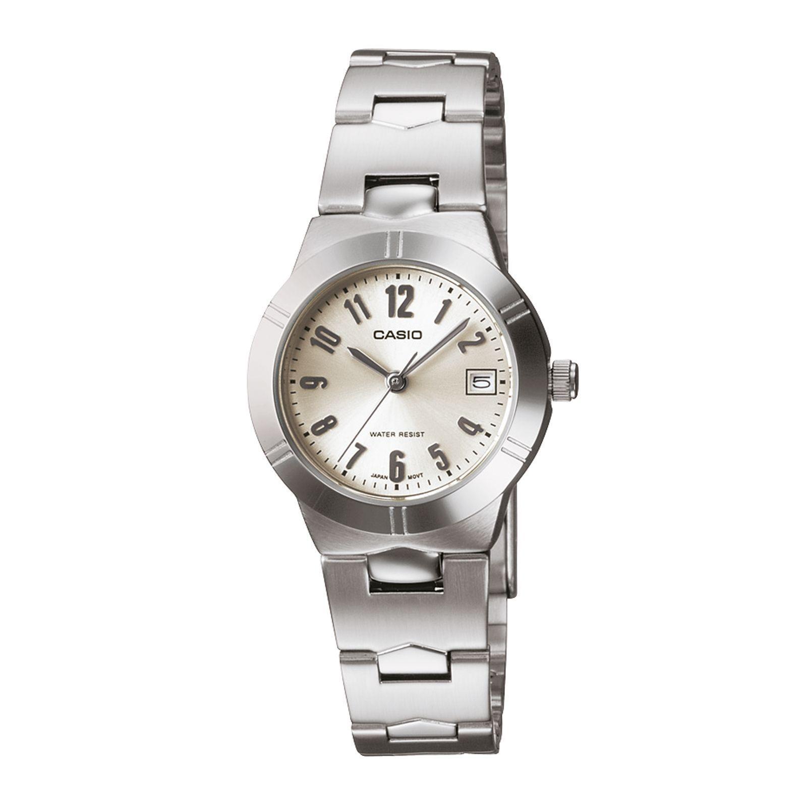 Reloj Casio LTP-1241D-7A2 LTP1241D7A2 Mujer Análogo Acero Clásico-0
