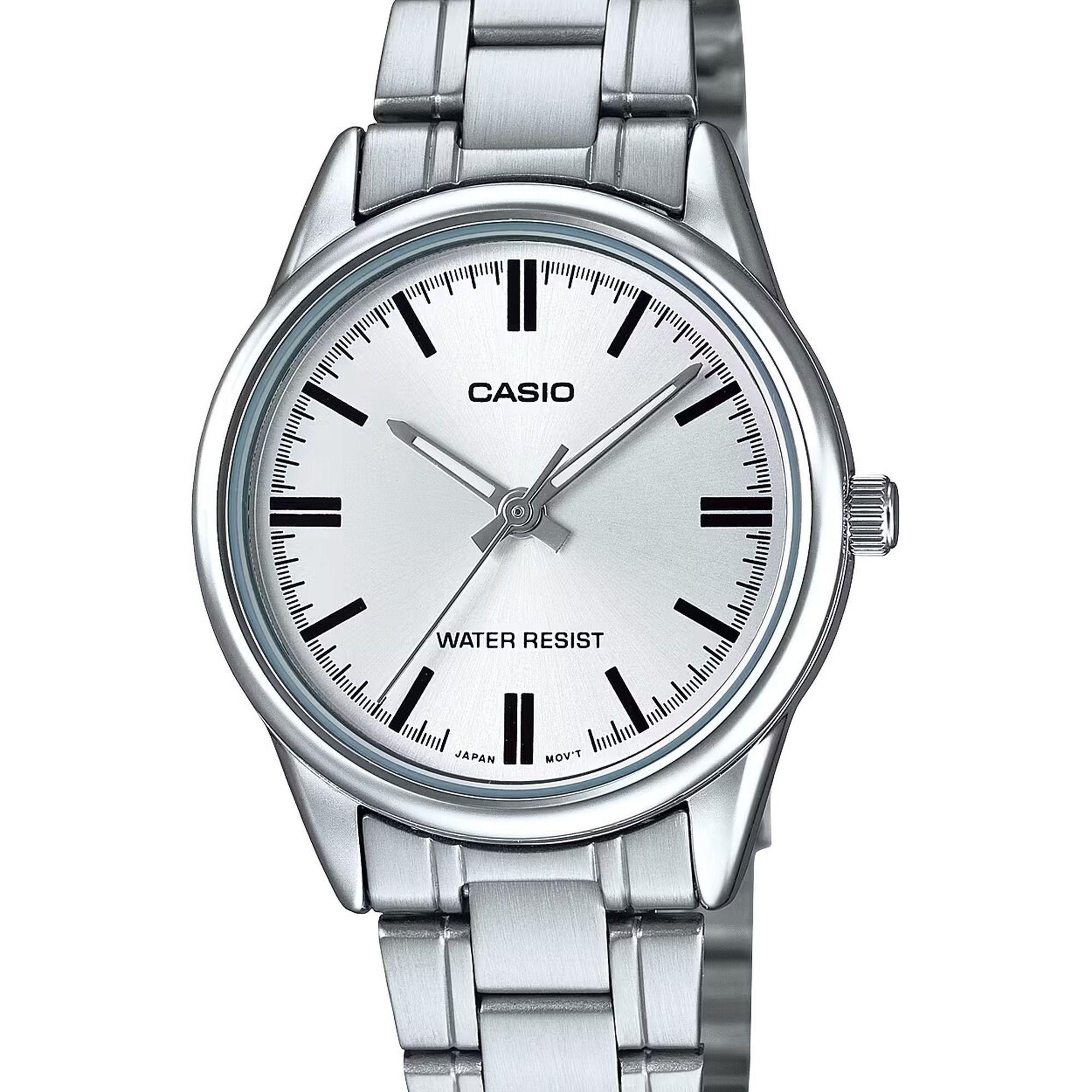 Reloj Casio LTP-V005D-7A LTPV005D7A Mujer Análogo Acero Clásico-1