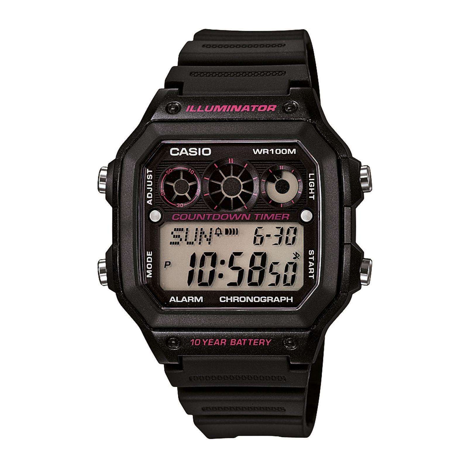 Reloj Casio AE-1300WH-1A2 AE1300WH1A2 Hombre Digital Resina Deportivo-0