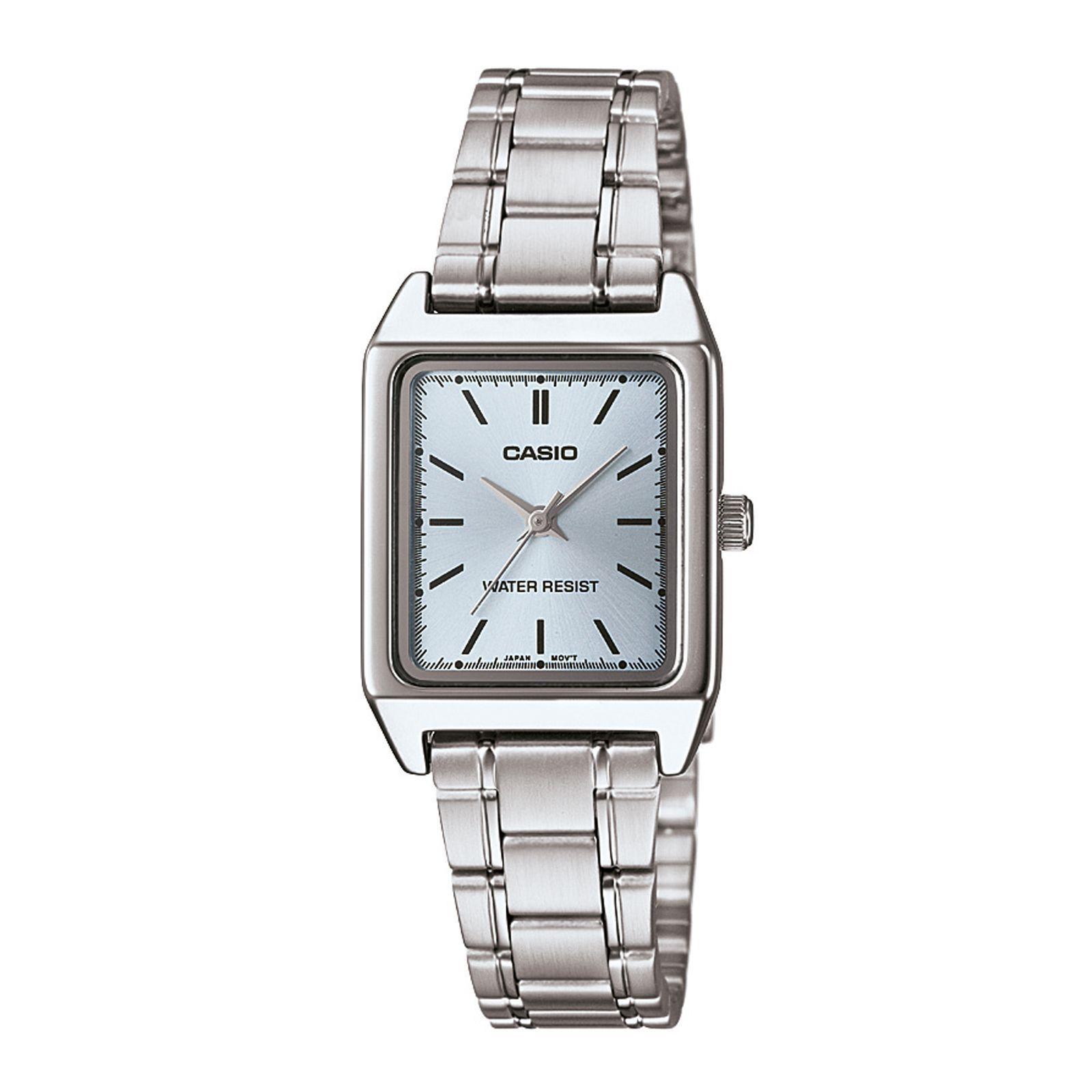 Reloj Casio LTP-V007D-2E LTPV007D2E Mujer Análogo Acero-0