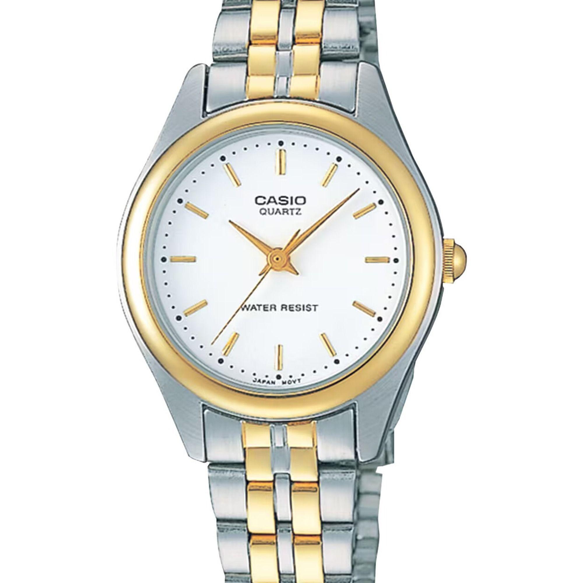 Reloj Casio LTP-1129G-7AH LTP1129G7AH Mujer Análogo Acero Clásico-1