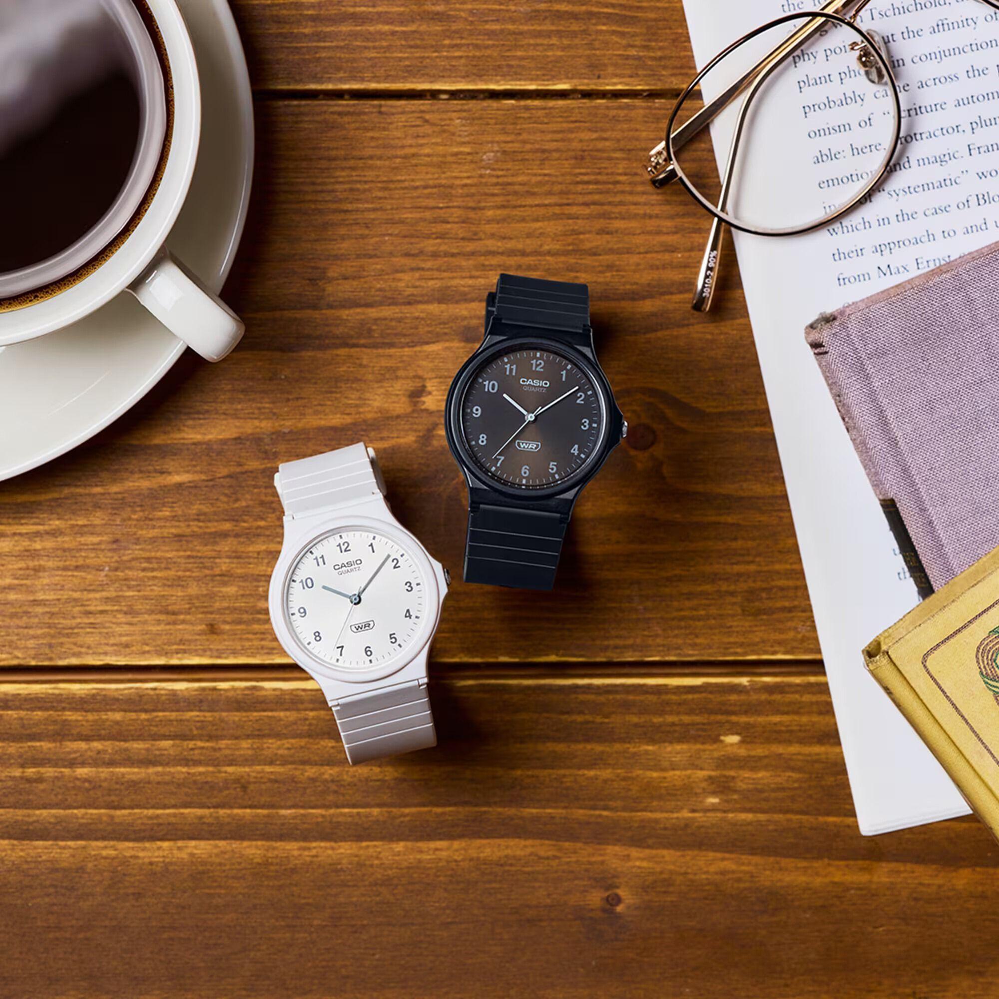 Reloj Casio MQ-24B-1B MQ24B1B Unisex Análogo Resina Clásico-3
