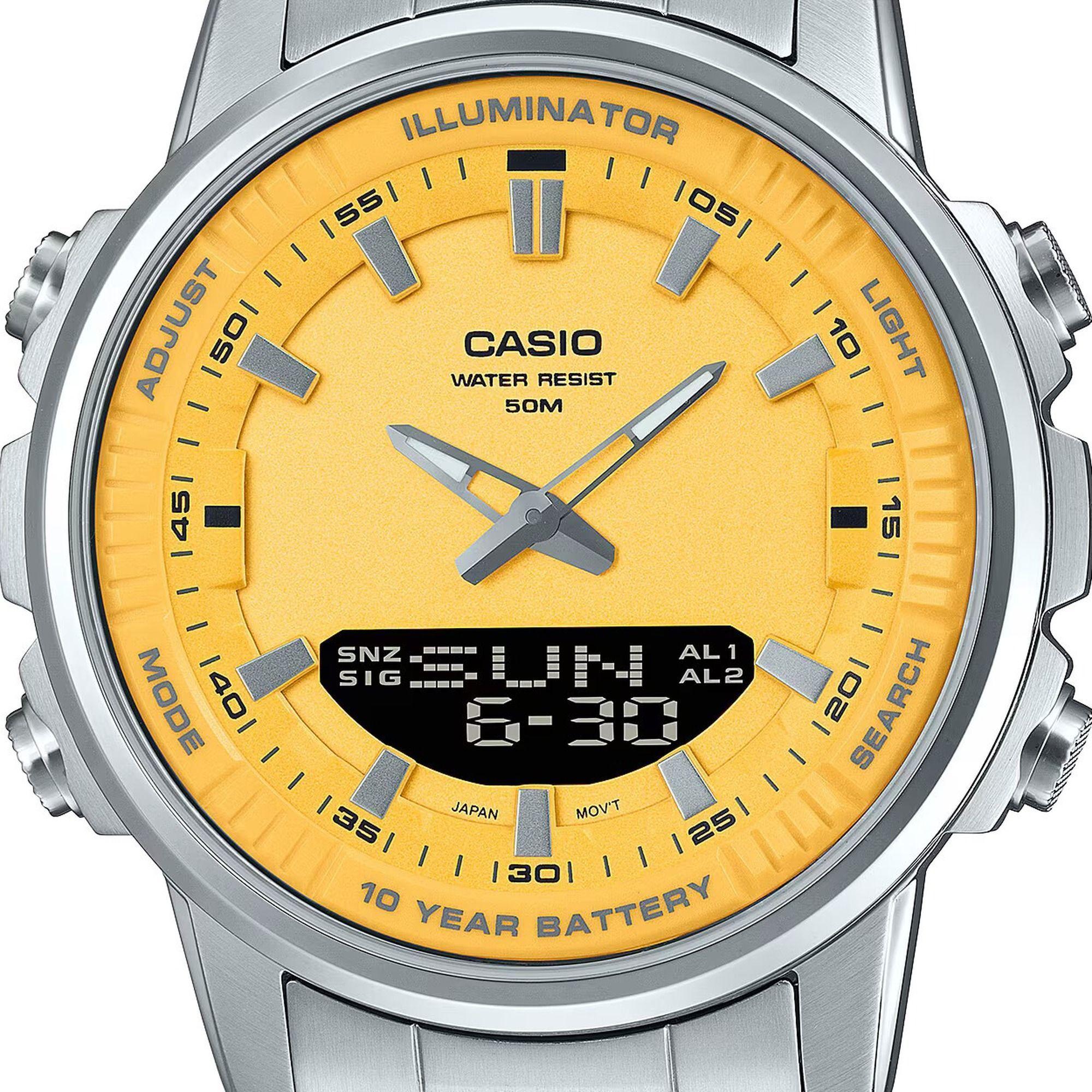 Reloj Casio AMW-880D-9AV AMW880D9AV Hombre Análogo Digital Acero Deportivo-1