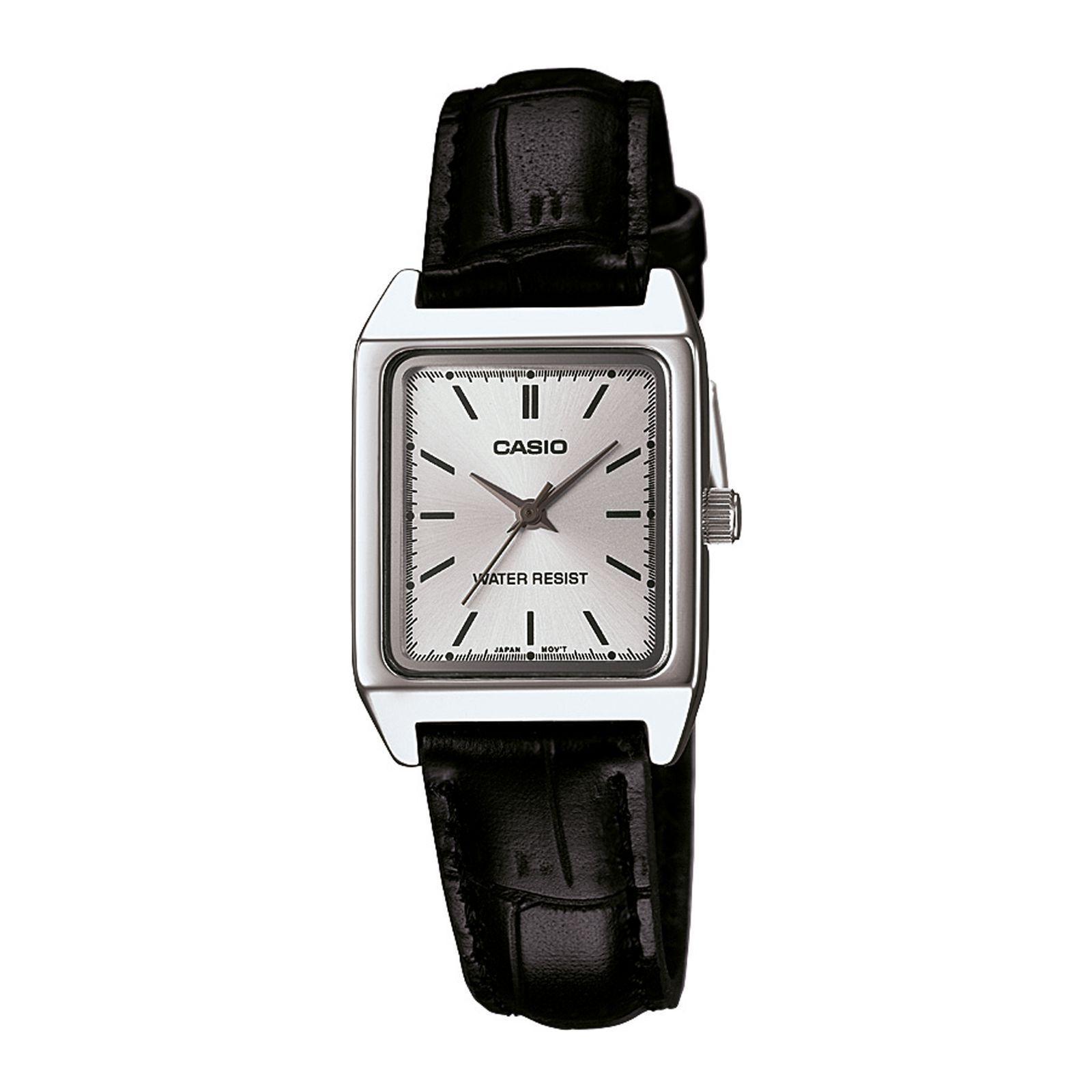 Reloj Casio LTP-V007L-7E1 LTPV007L7E1 Mujer Análogo Cuero Casual-0