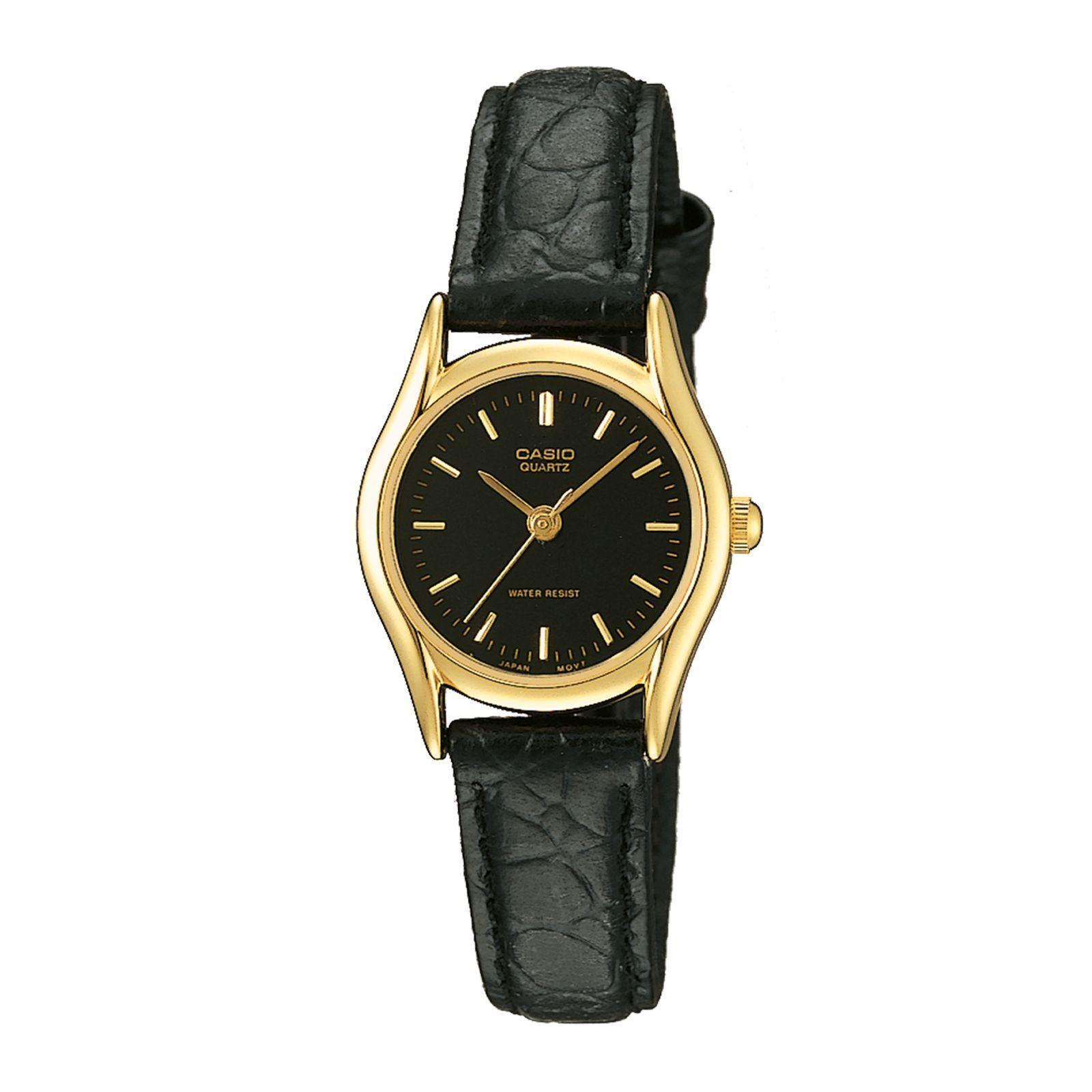 Reloj Casio LTP-1094Q-1A LTP1094Q1A Mujer Análogo Cuero Clásico-0