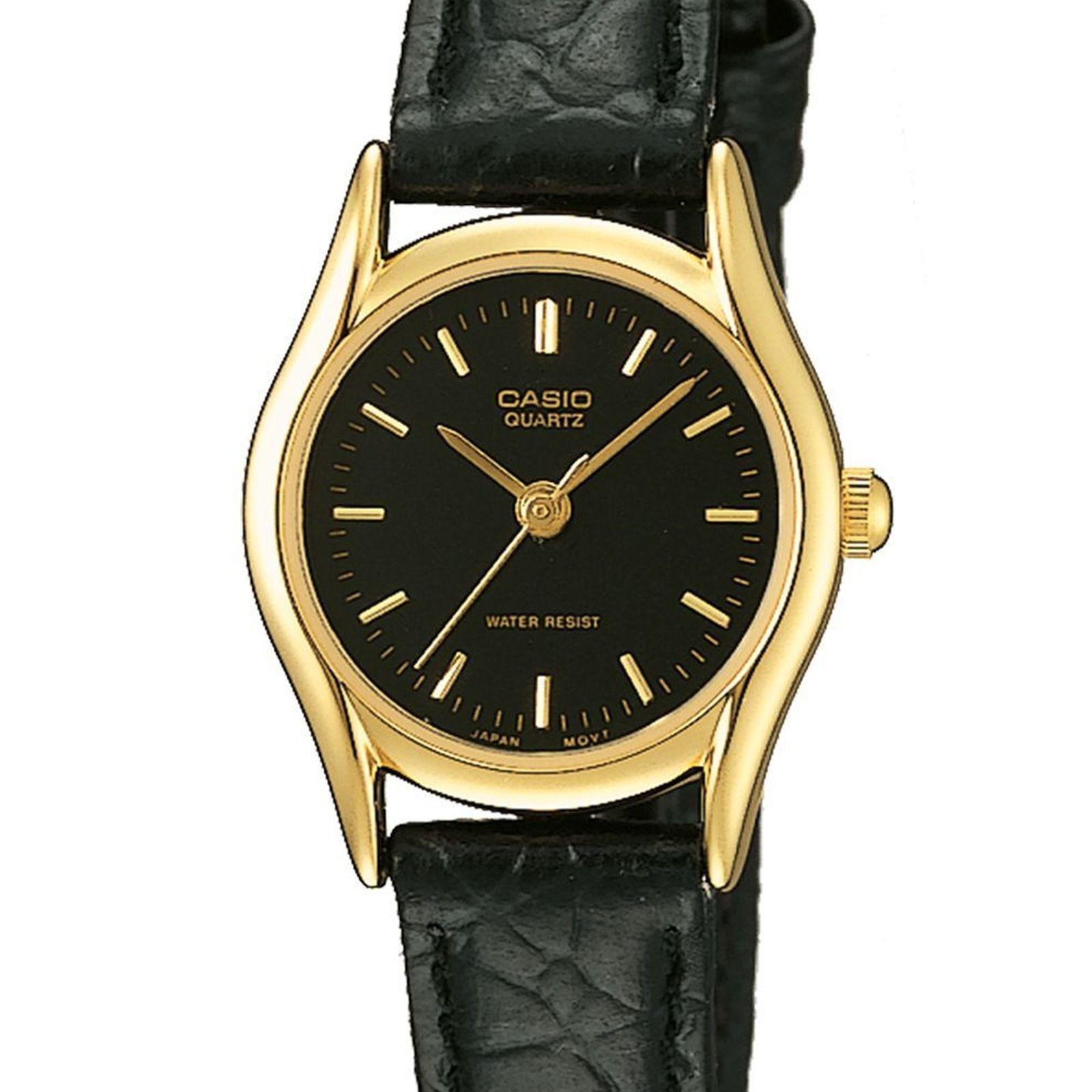 Reloj Casio LTP-1094Q-1A LTP1094Q1A Mujer Análogo Cuero Clásico-1