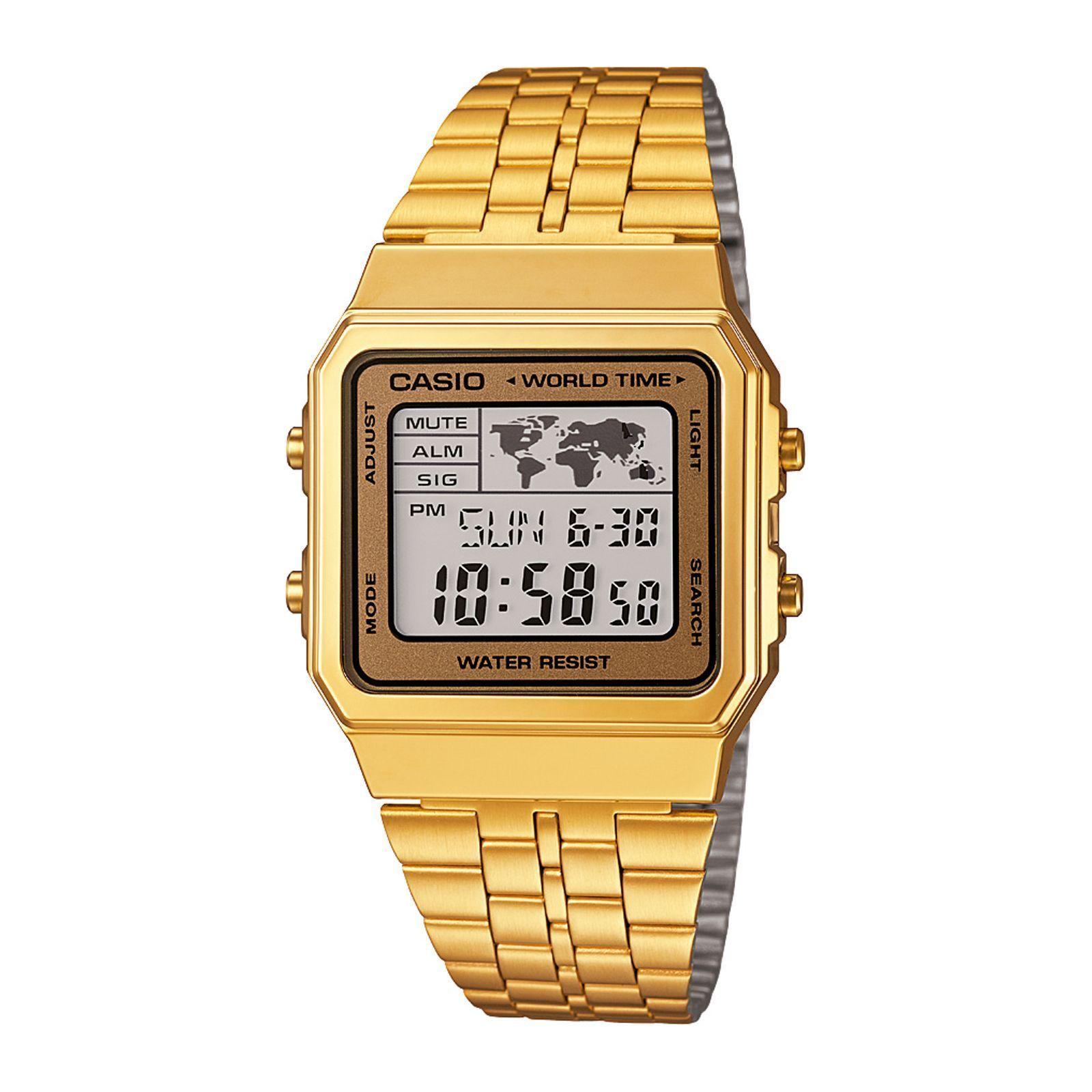 Reloj Casio A500WGA-9D A500WGA9D Vintage Unisex Digital Acero-0