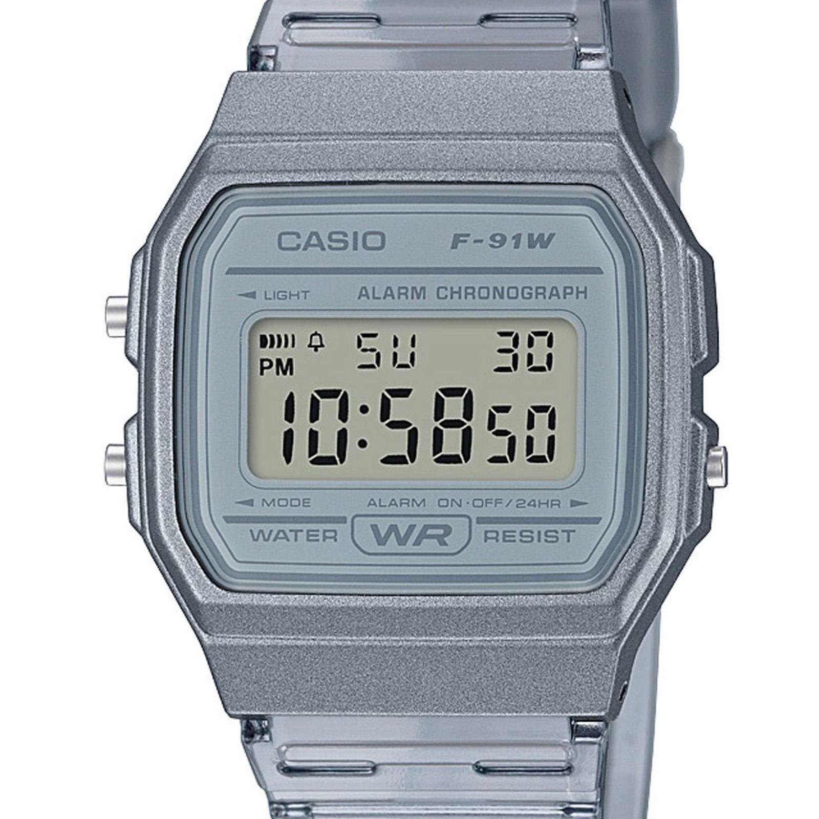 Reloj Casio F-91WS-8DF F91WS8DF Vintage Unisex Digital Resina-1