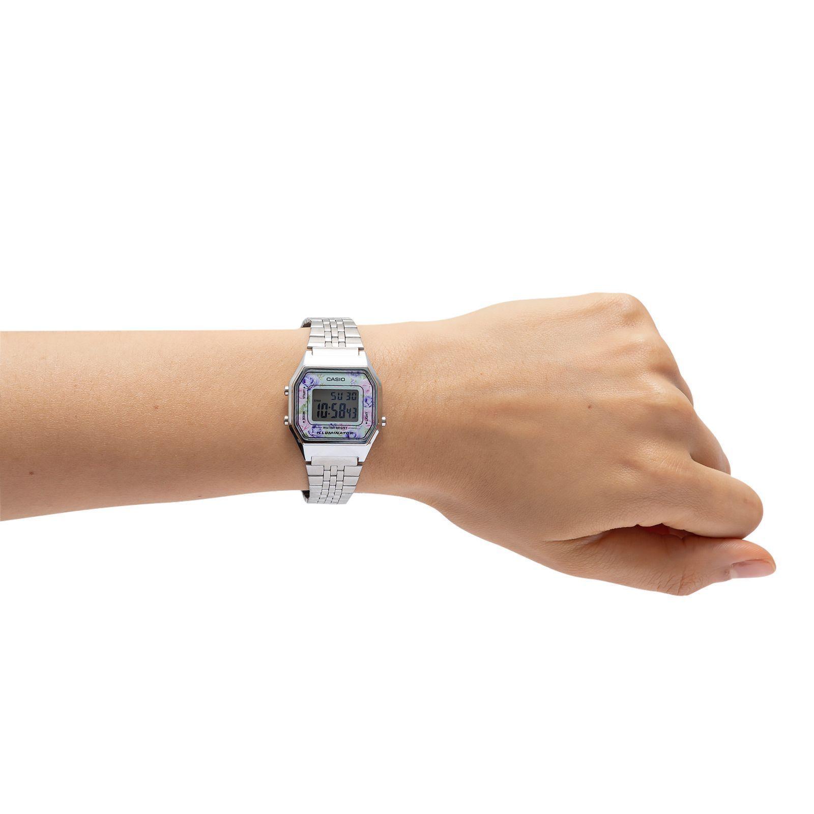 Reloj Casio LA680WA-2C LA680WA2C Vintage Mujer Digital Acero-3