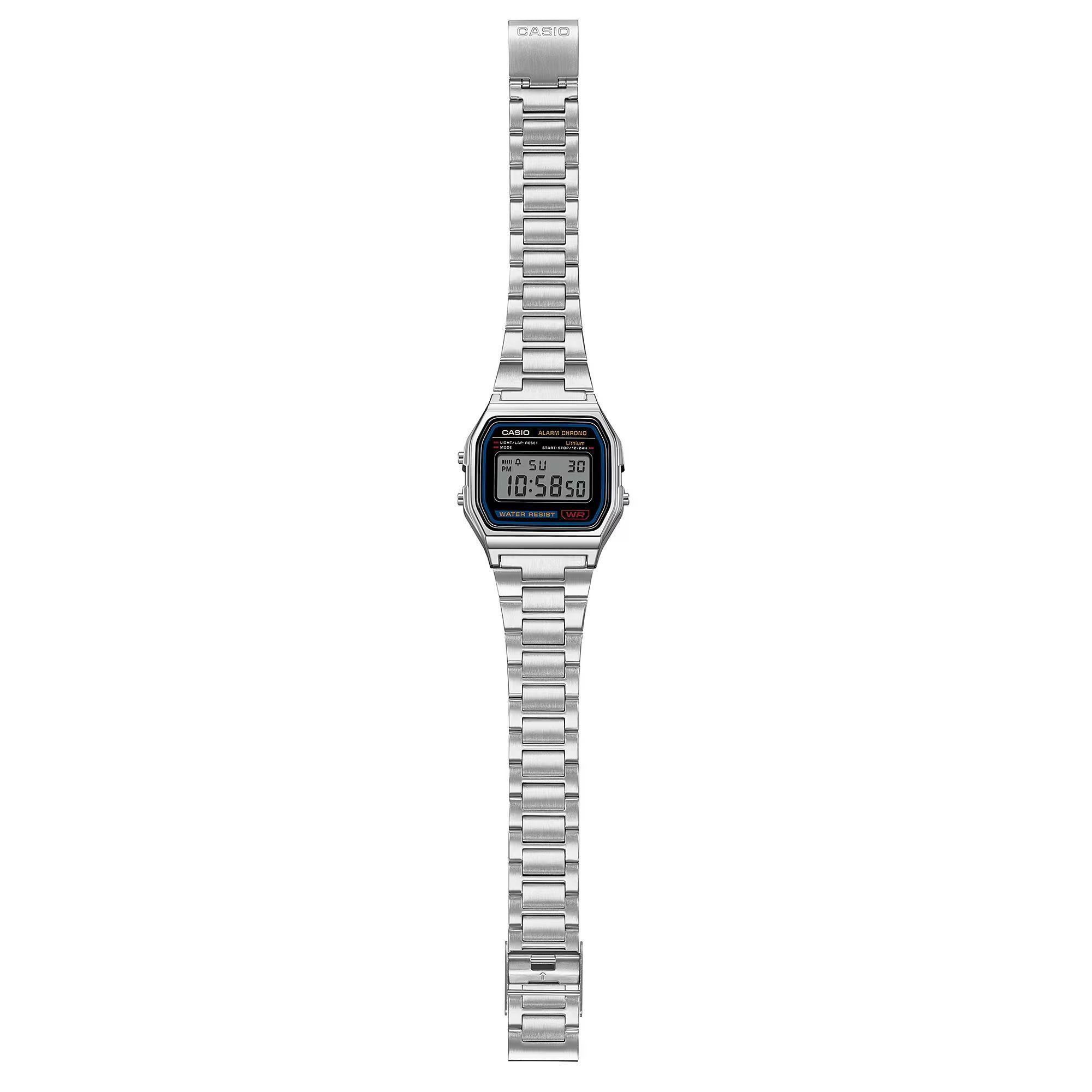 Reloj Casio A158WA-1U A158WA1U Vintage Unisex Digital Acero-3