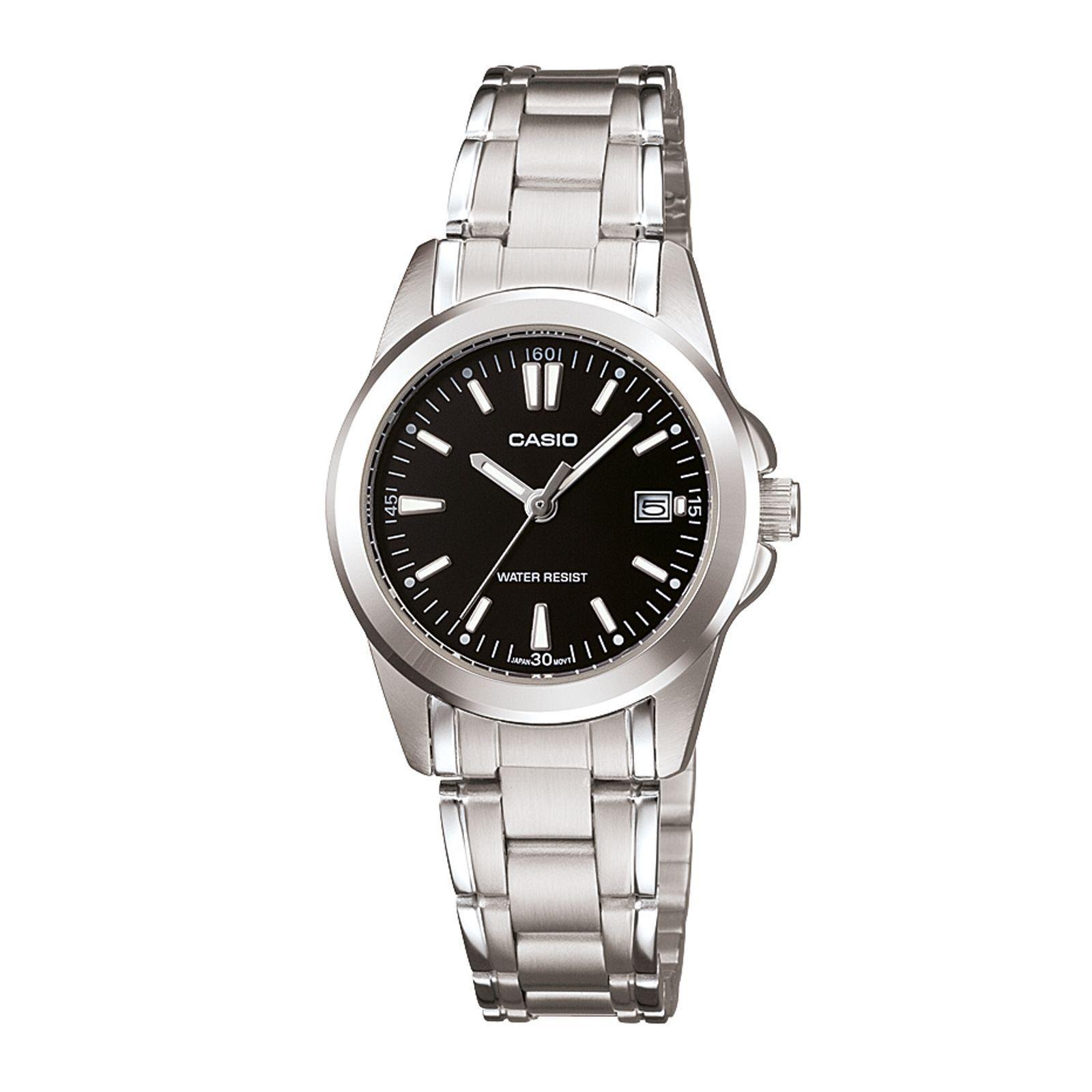Reloj Casio LTP-1215A-1A2 LTP1215A1A2 Mujer Análogo Acero Clásico-0