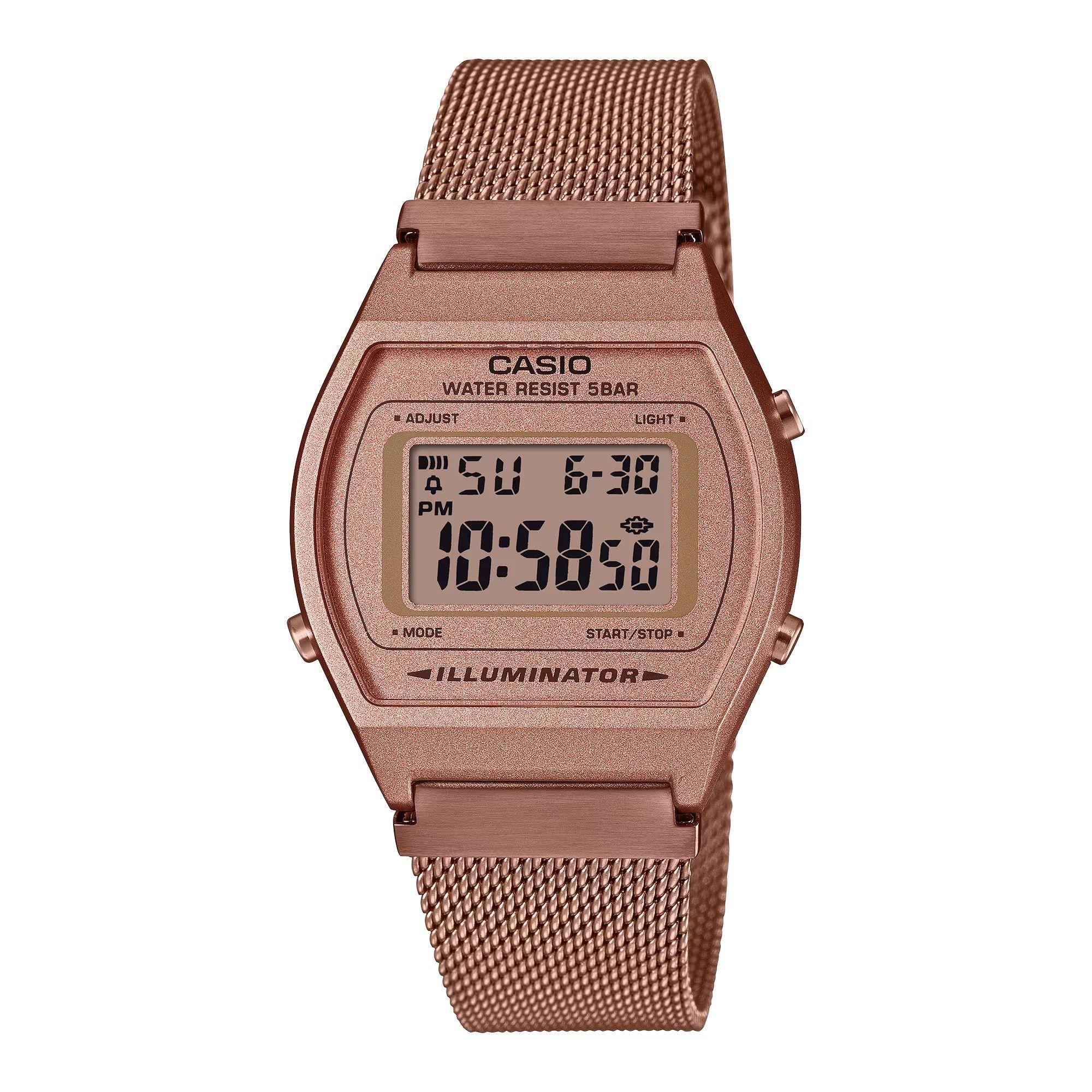 Reloj Casio B640WMR-5A B640WMR5A Vintage Unisex Digital Acero-0