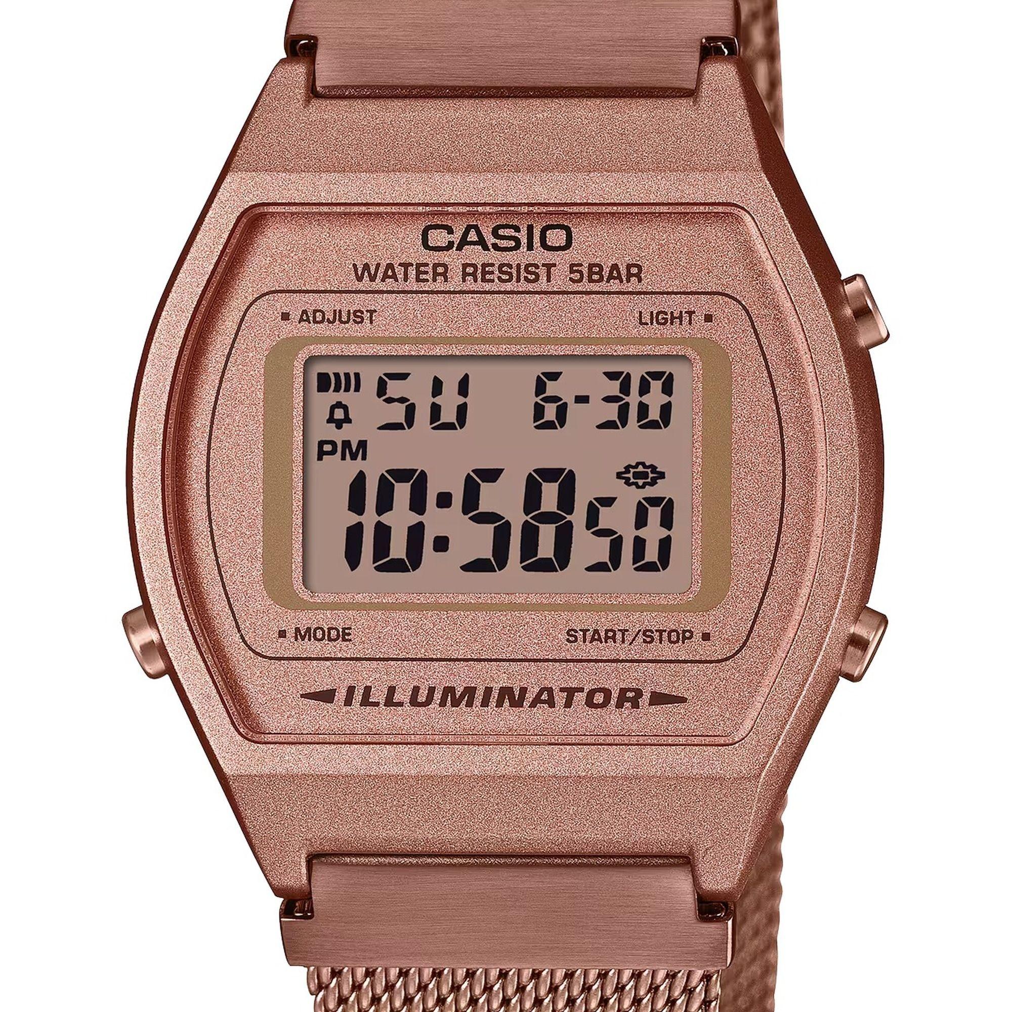 Reloj Casio B640WMR-5A B640WMR5A Vintage Unisex Digital Acero-1