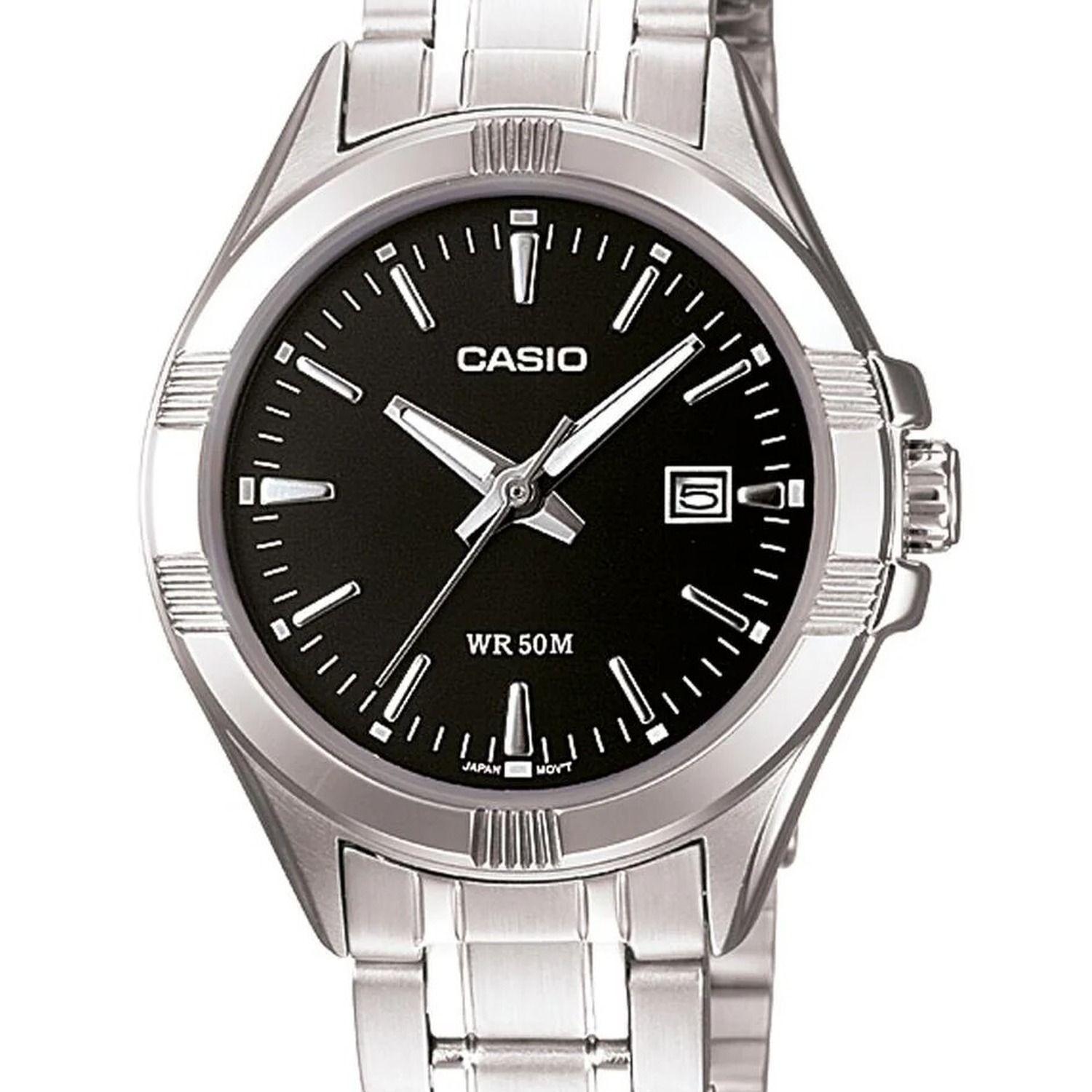 Reloj Casio LTP-1308D-1A LTP1308D1A Mujer Análogo Acero Clásico-1