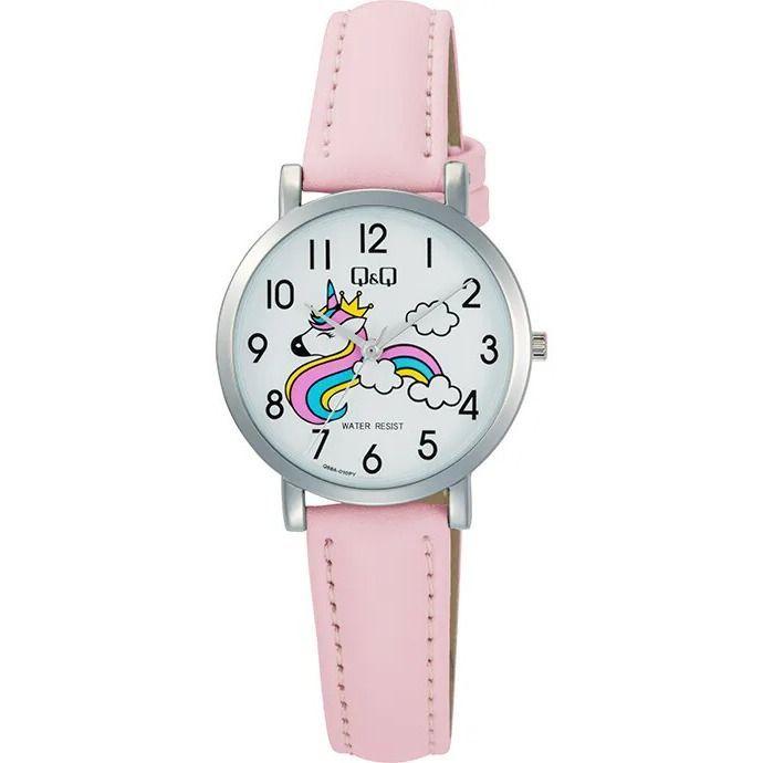 Reloj Q&Q Q58A-010PY Q58A010PY Niña Análogo Cuero-0