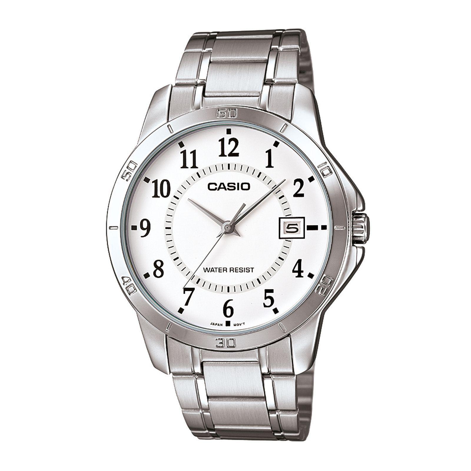 Reloj Casio MTP-V004D-7B MTPV004D7B Hombre Análogo Acero Casual-0