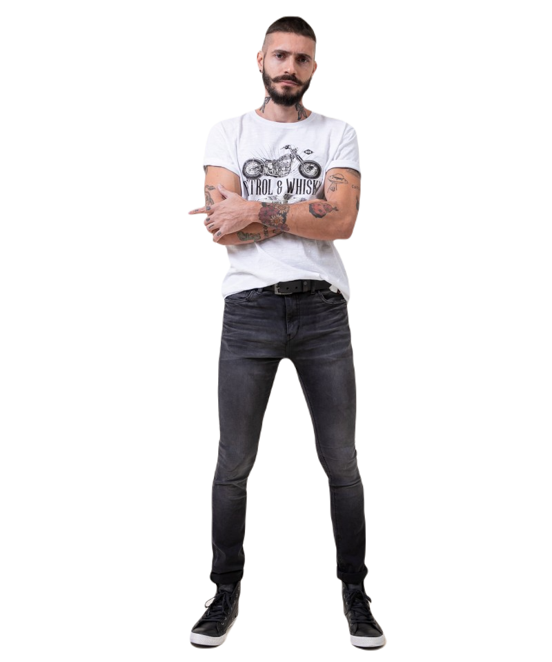 Jeans Tyler Oil Black-0