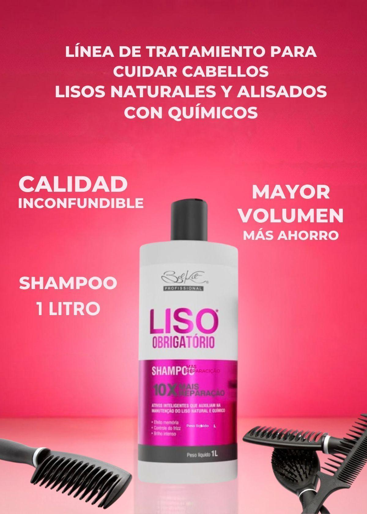 Shampoo Liso Obrigatório Belkit 1 L Control Frizz-3