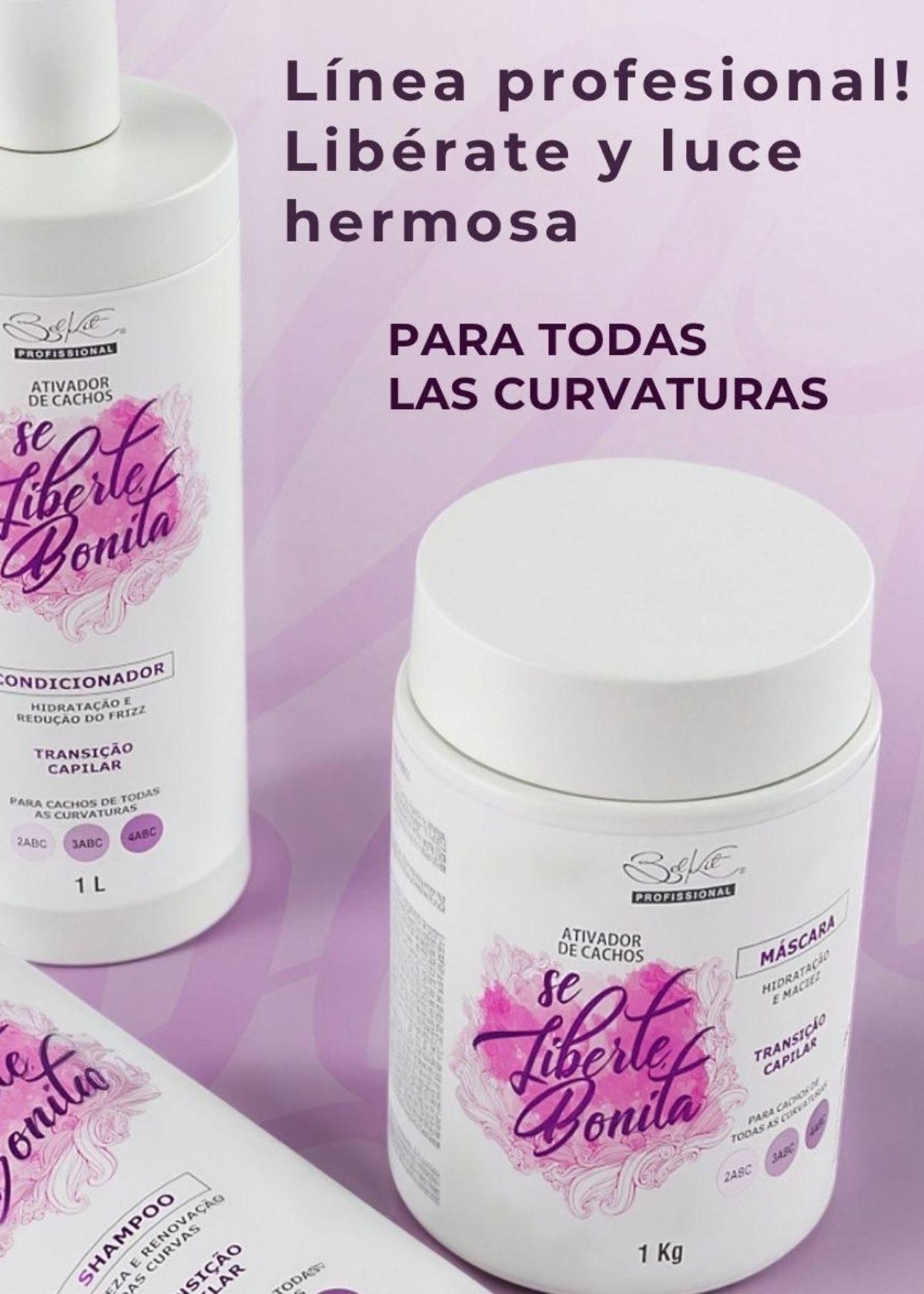 Kit Rizos Definidos Se Liberte Bonita 3pz Litro-4