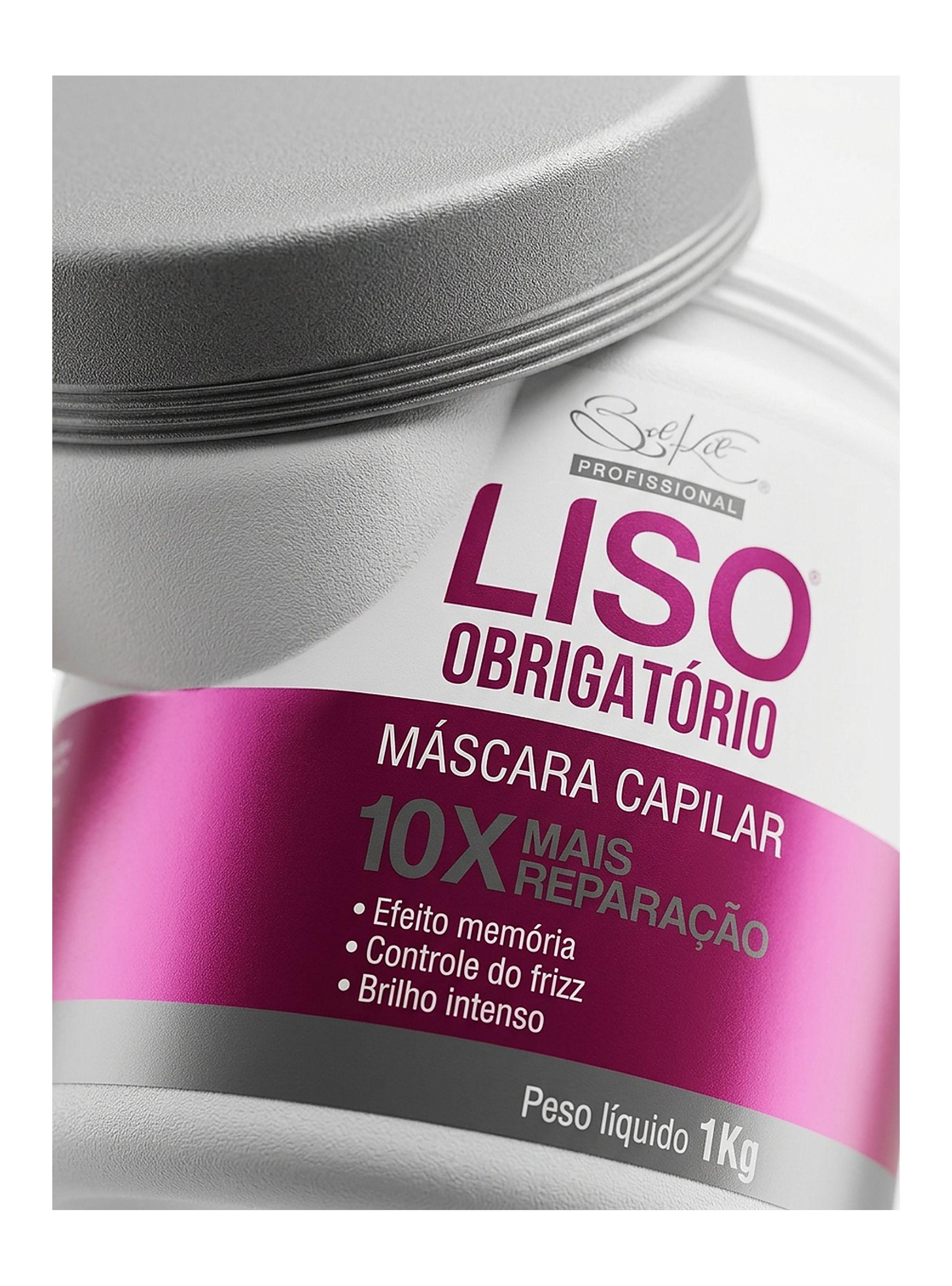 Kit Liso Obrigatório Belkit 1L + 1L + Máscara 1kg 3 piezas-1