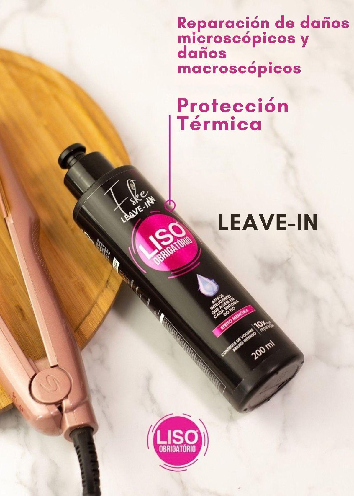 Pack Máscara 300 g y Leave-in Liso Obrigatório Belkit-2